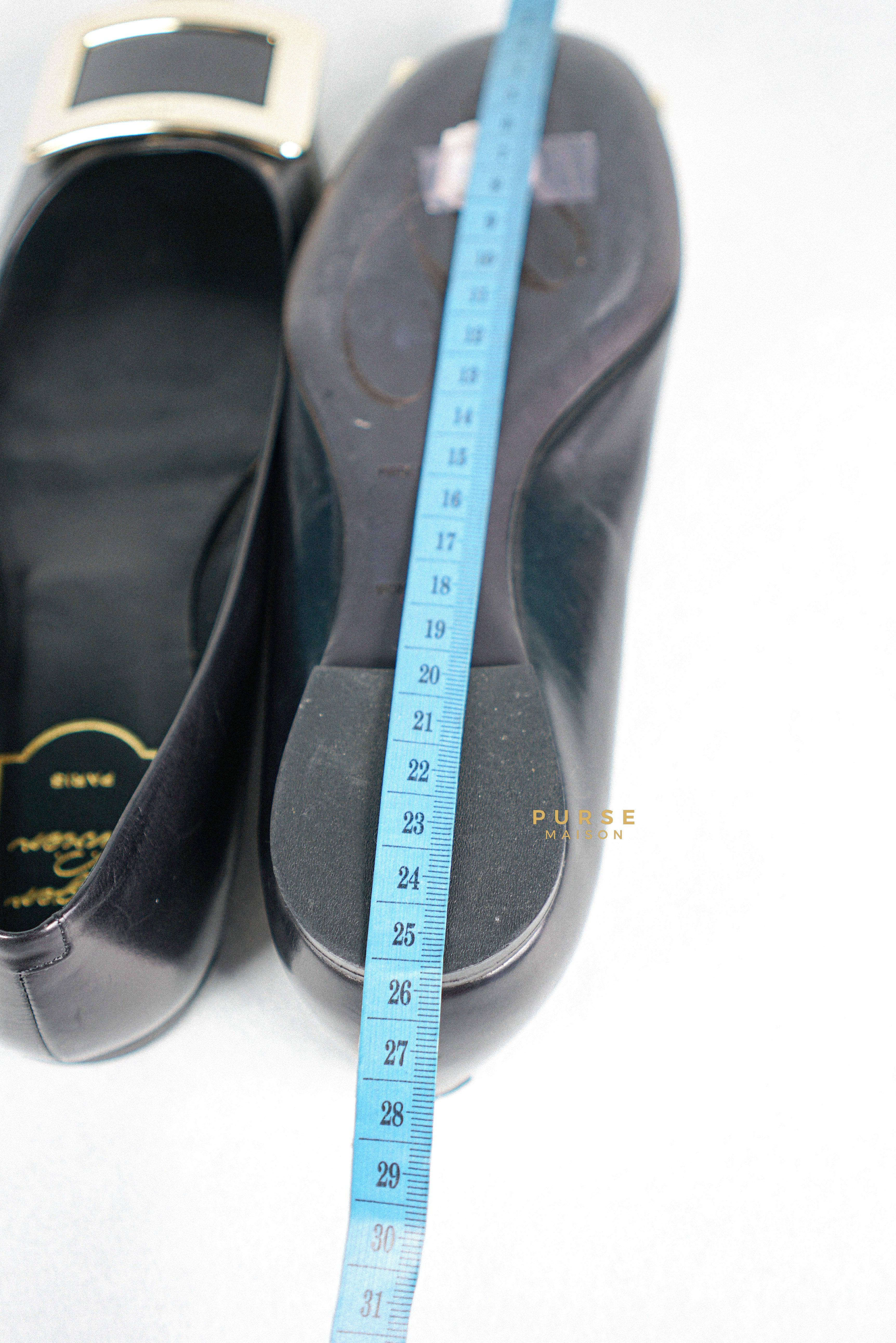 Roger Vivier Black Ballerine Belle Vivier Shoes Size 36.5 (24cm) | Purse Maison Luxury Bags Shop
