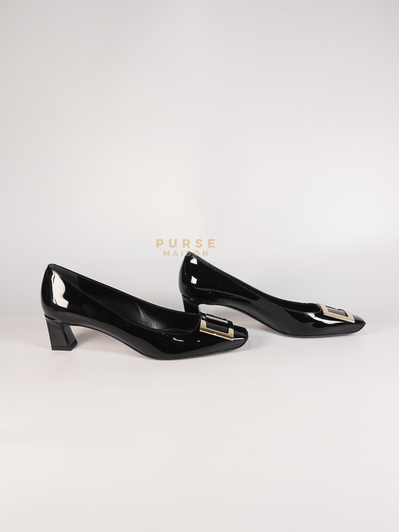 Trompette Ballerinas in Black Shoes Patent Leather Size 39.5 EU (25.5cm) | Purse Maison Luxury Bags Shop