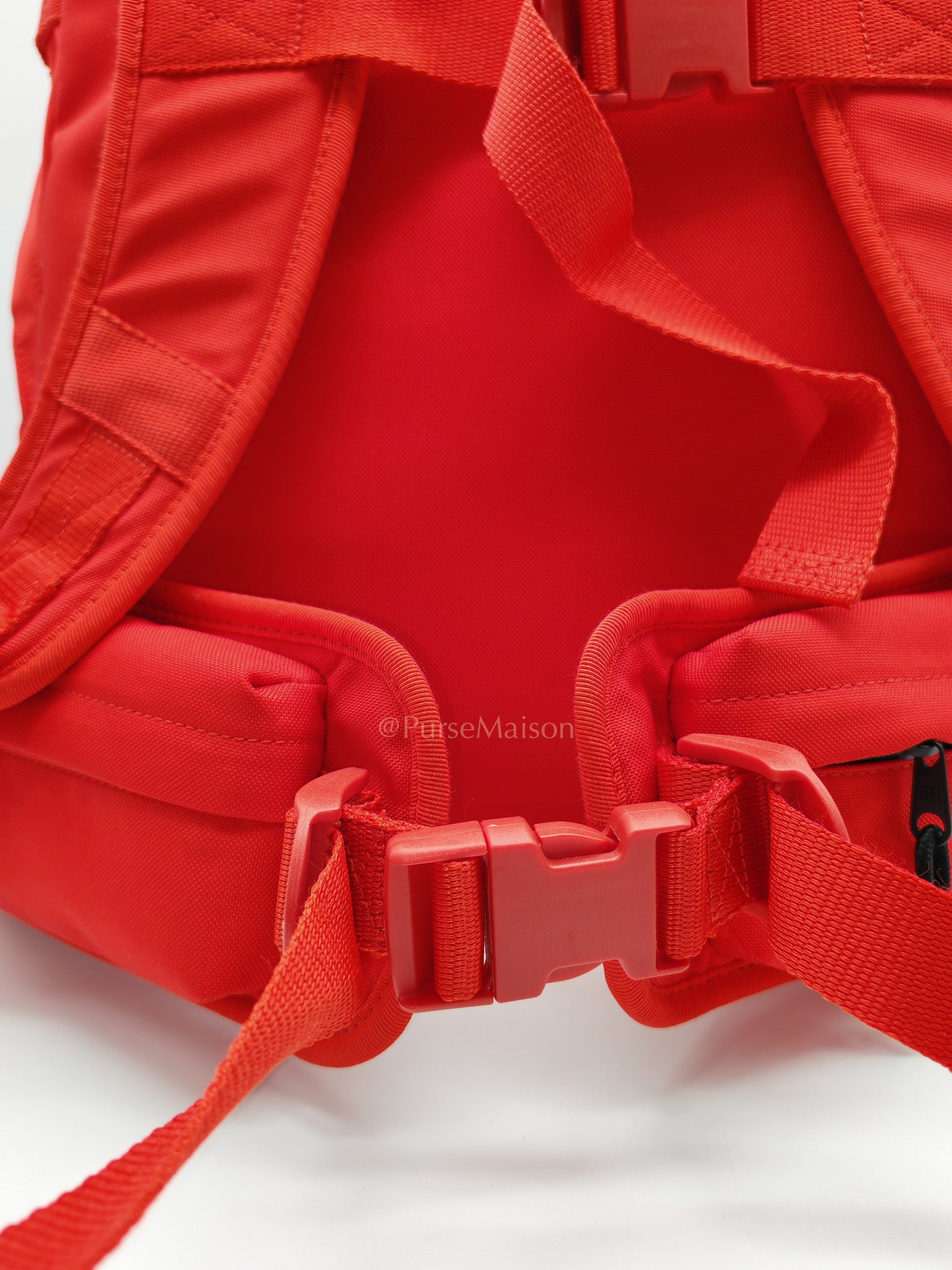 Skiwear in Red Nylon Backpack
