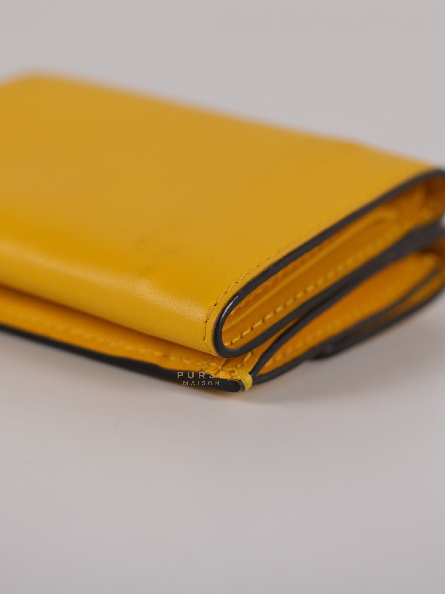 Roma Trifold Wallet in Yellow & Blue | Purse Maison Luxury Bags Shop