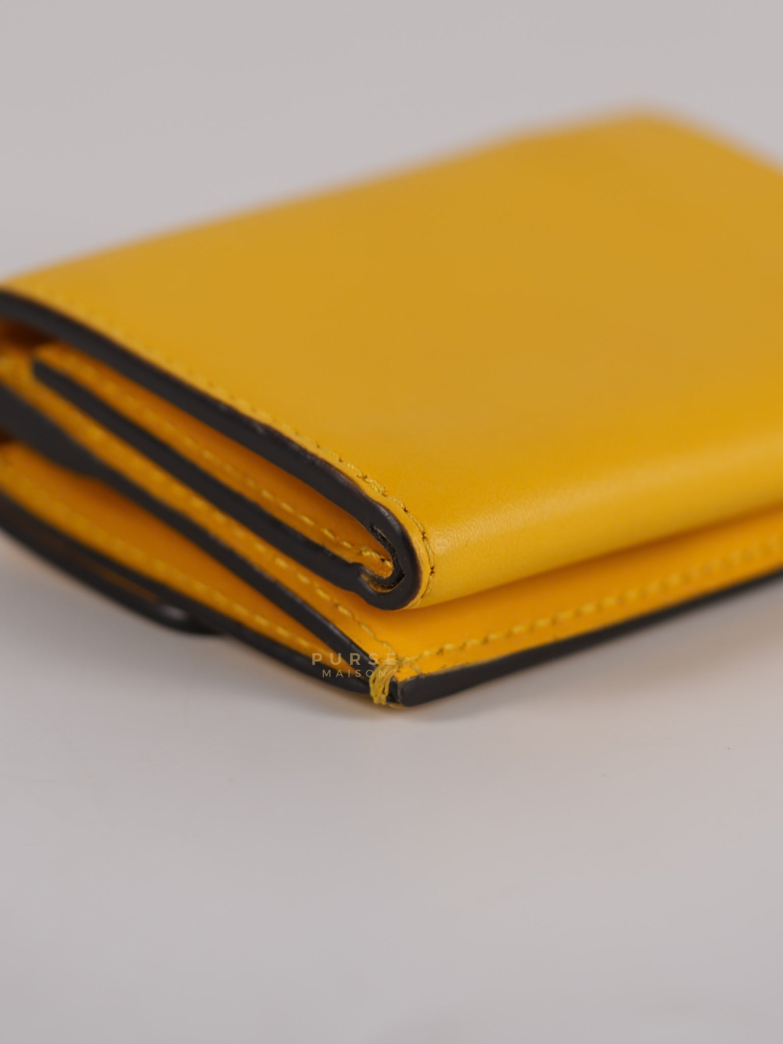 Roma Trifold Wallet in Yellow & Blue | Purse Maison Luxury Bags Shop