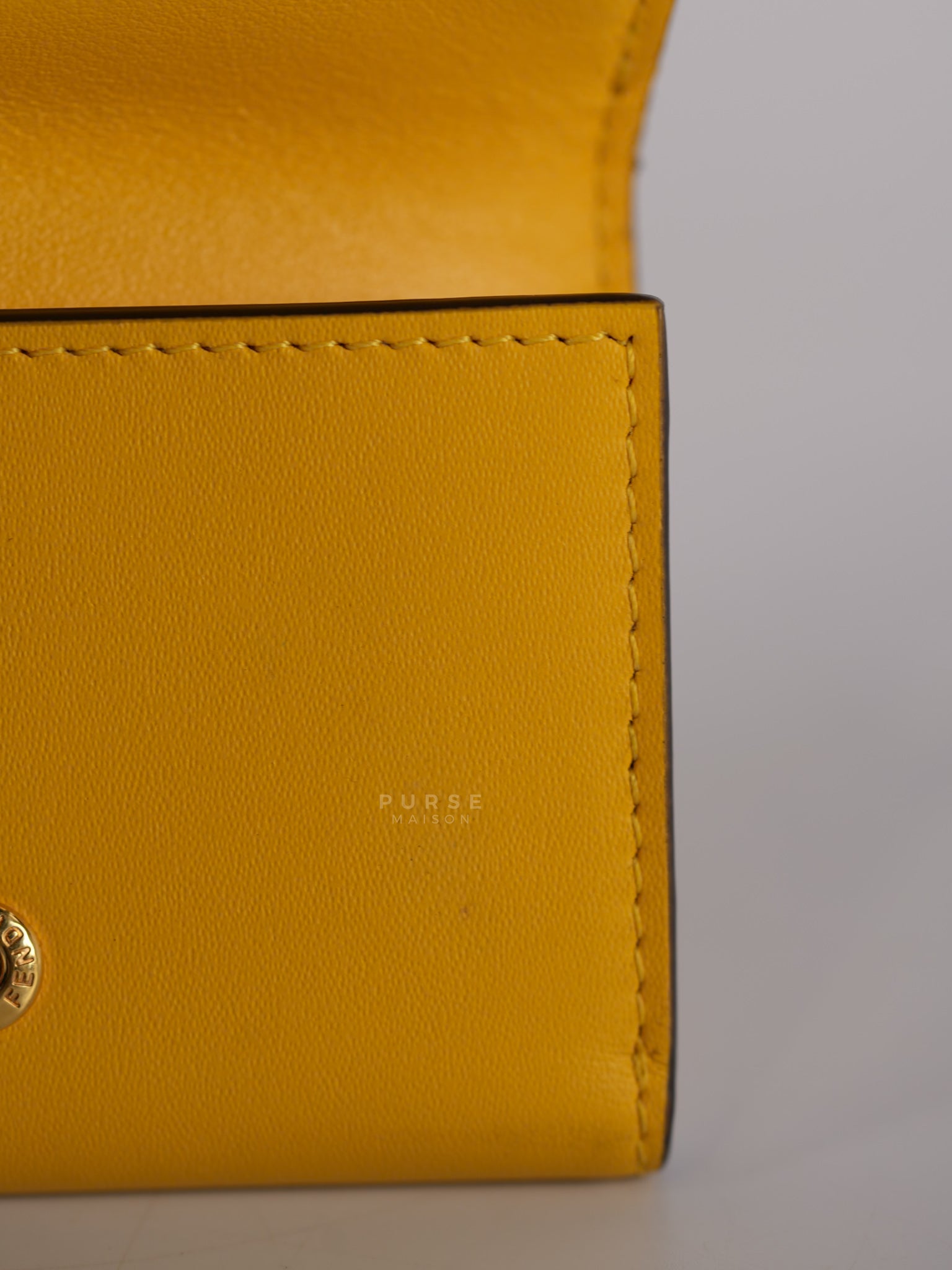 Roma Trifold Wallet in Yellow & Blue | Purse Maison Luxury Bags Shop