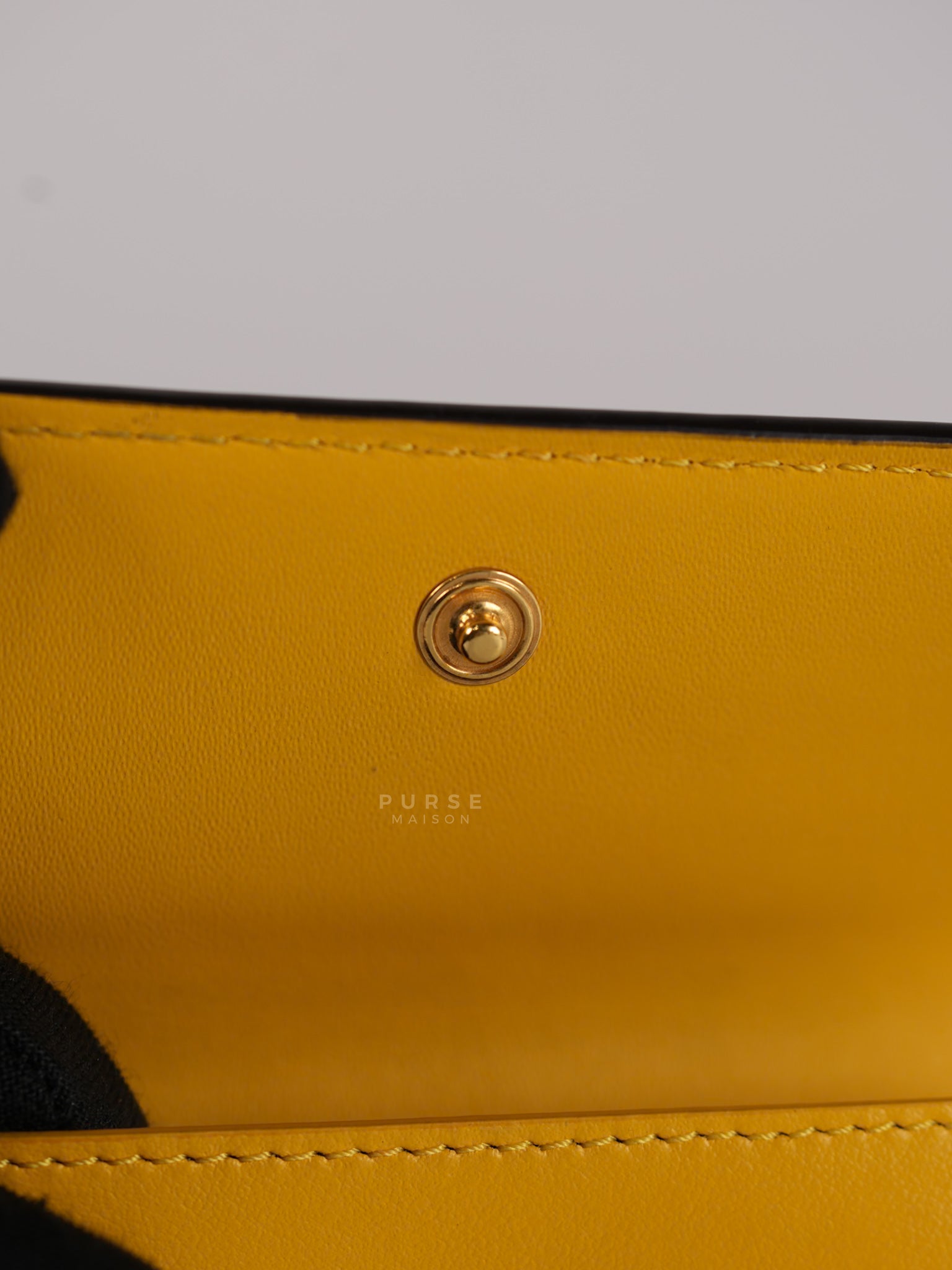 Roma Trifold Wallet in Yellow & Blue | Purse Maison Luxury Bags Shop