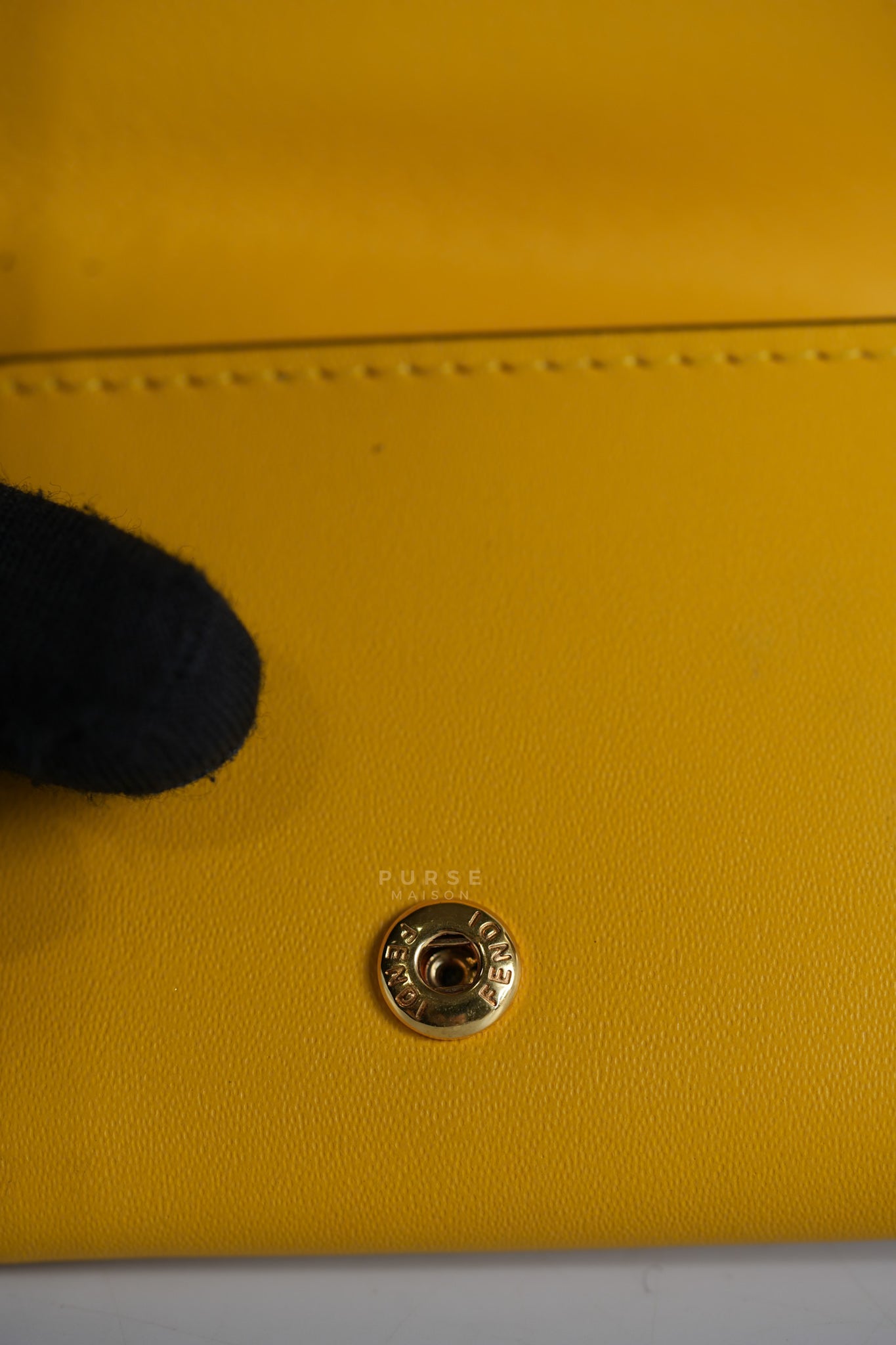 Roma Trifold Wallet in Yellow & Blue | Purse Maison Luxury Bags Shop