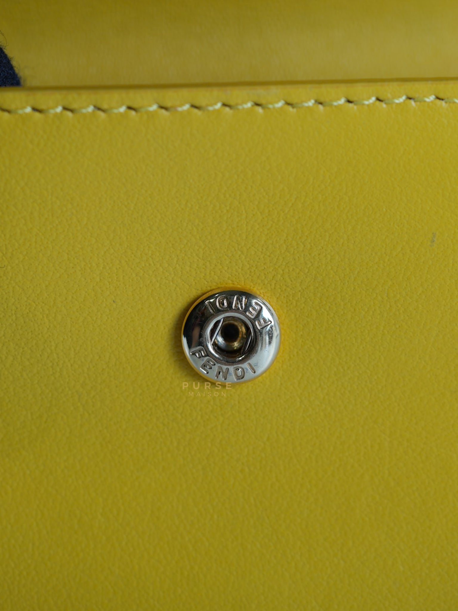 Roma Trifold Wallet in Yellow & Blue | Purse Maison Luxury Bags Shop