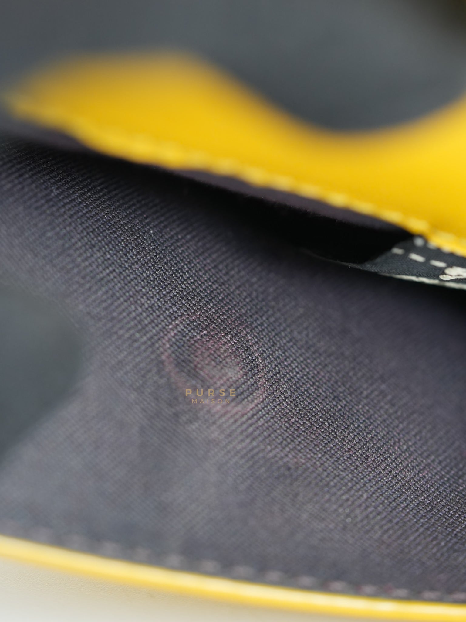 Roma Trifold Wallet in Yellow & Blue | Purse Maison Luxury Bags Shop