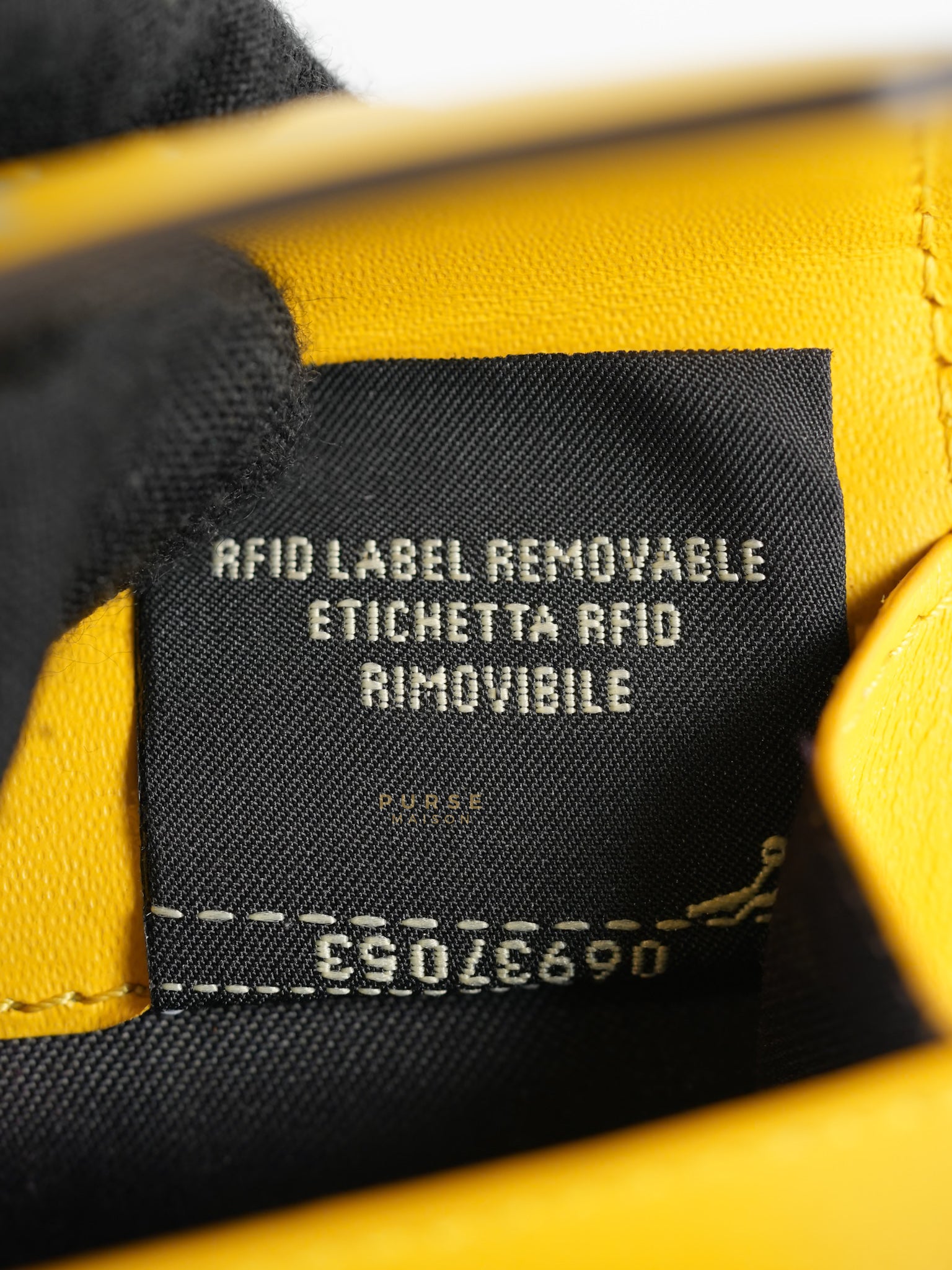 Roma Trifold Wallet in Yellow & Blue | Purse Maison Luxury Bags Shop