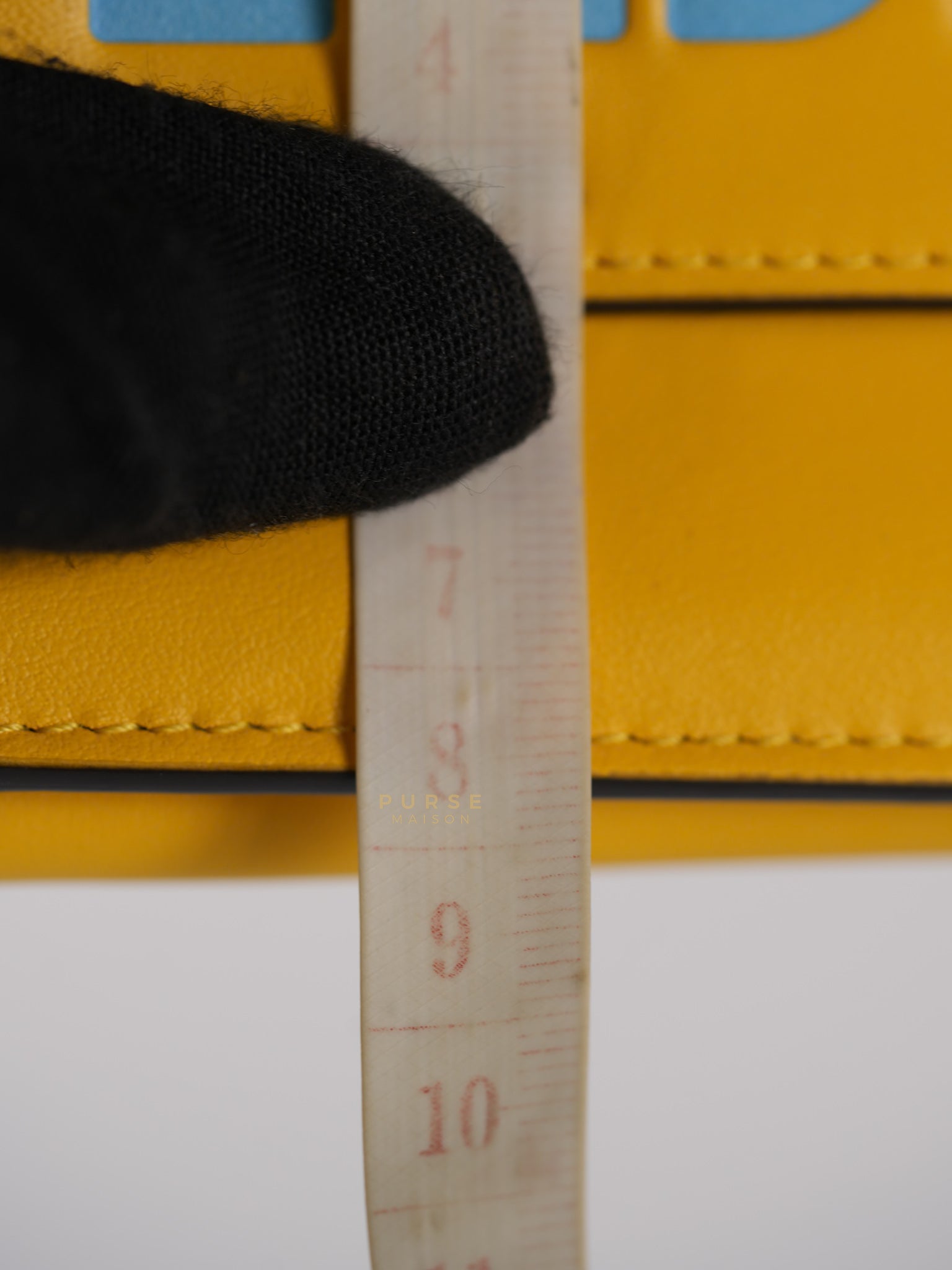 Roma Trifold Wallet in Yellow & Blue | Purse Maison Luxury Bags Shop