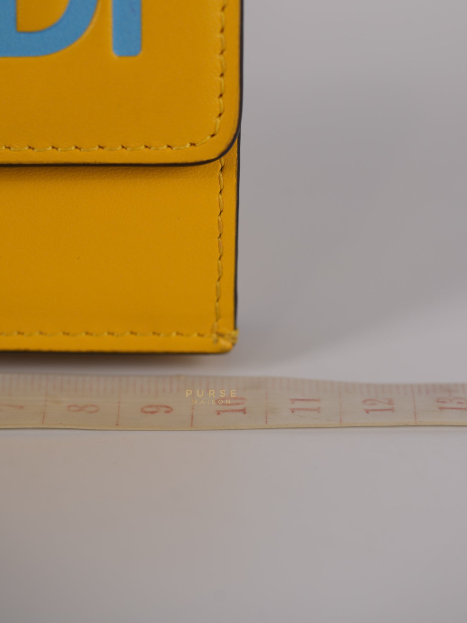 Roma Trifold Wallet in Yellow & Blue | Purse Maison Luxury Bags Shop