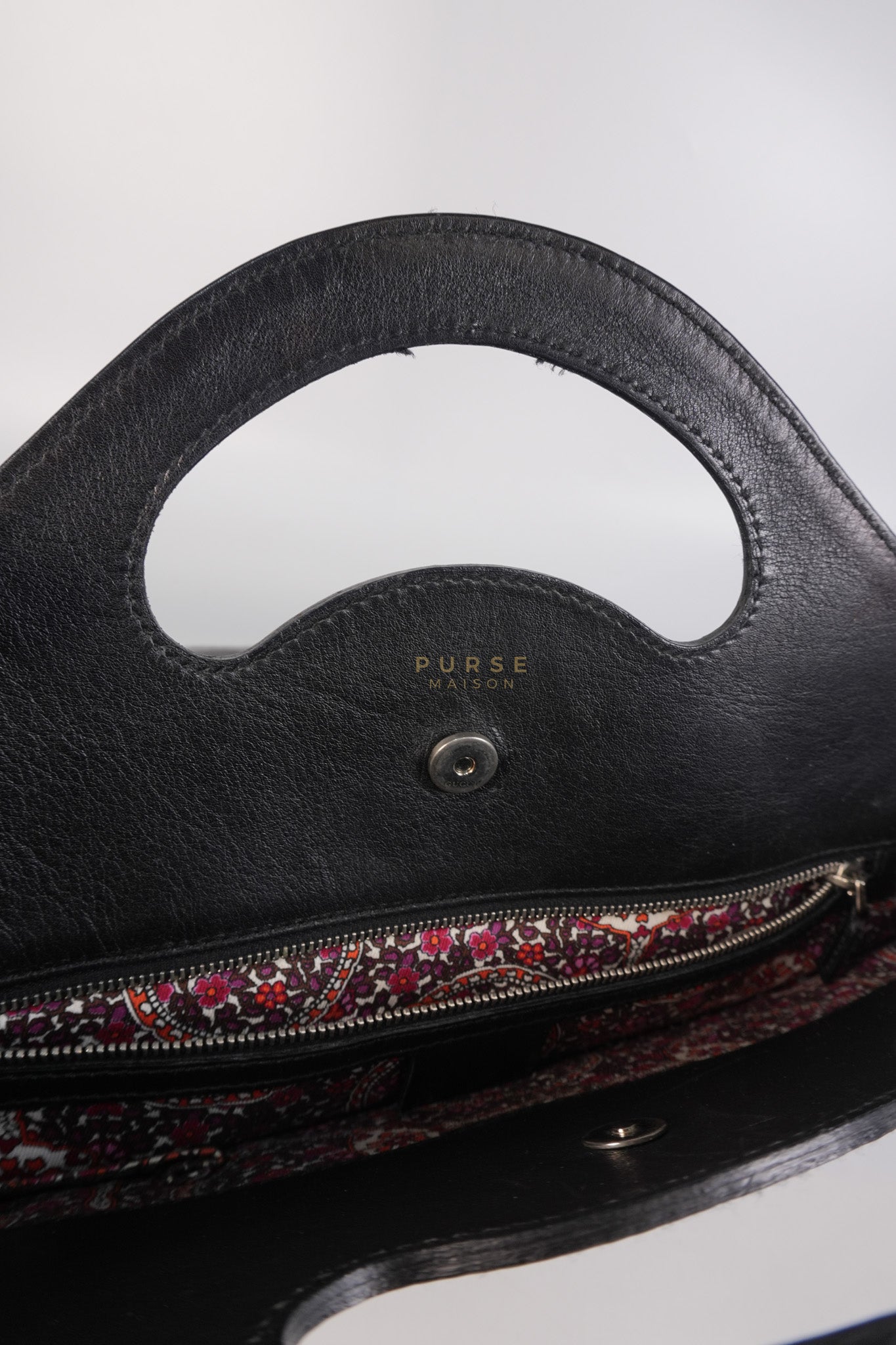 Romy Tote Bag in Black Patent Leather | Purse Maison Luxury Bags Shop