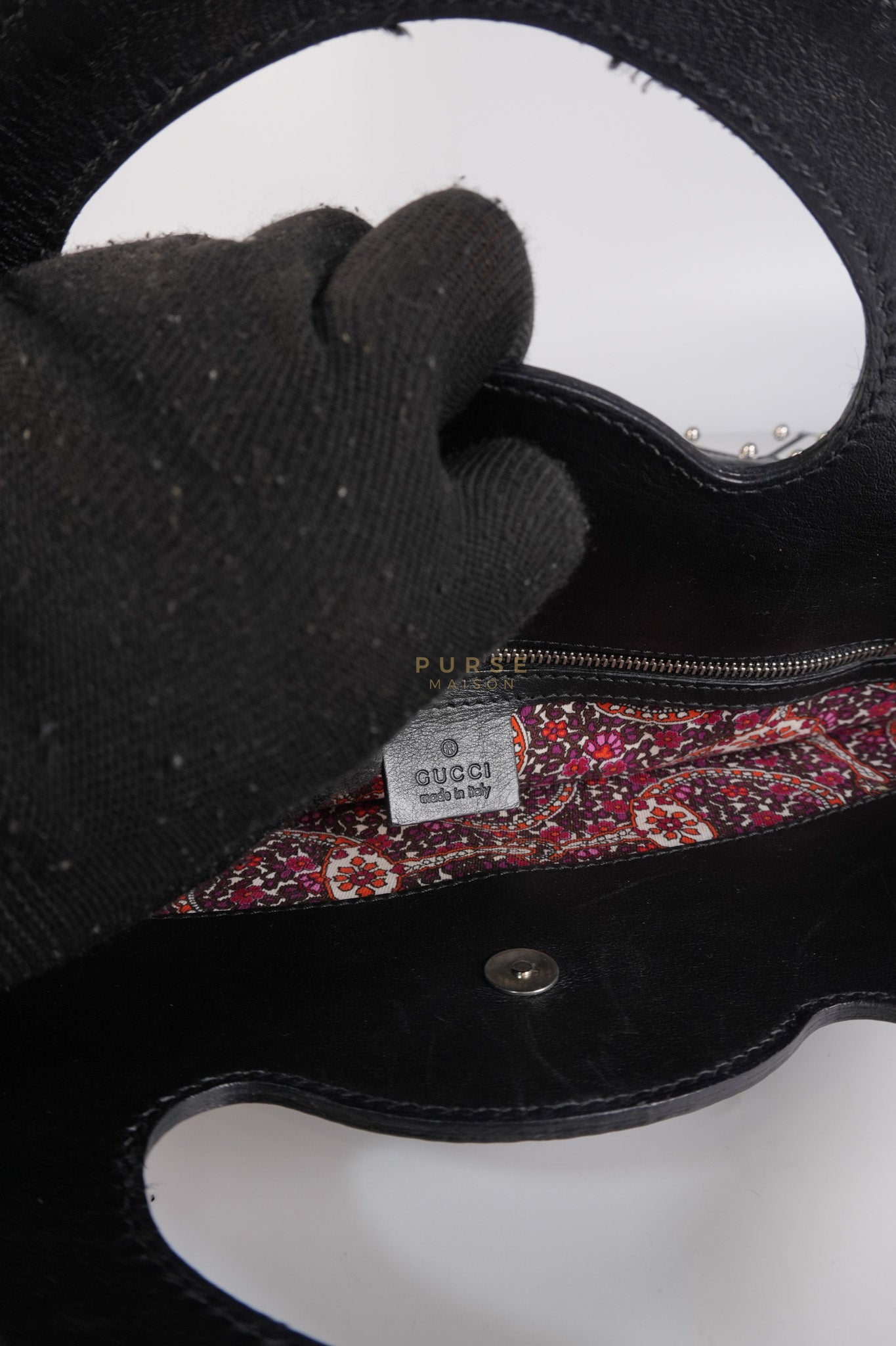 Romy Tote Bag in Black Patent Leather | Purse Maison Luxury Bags Shop