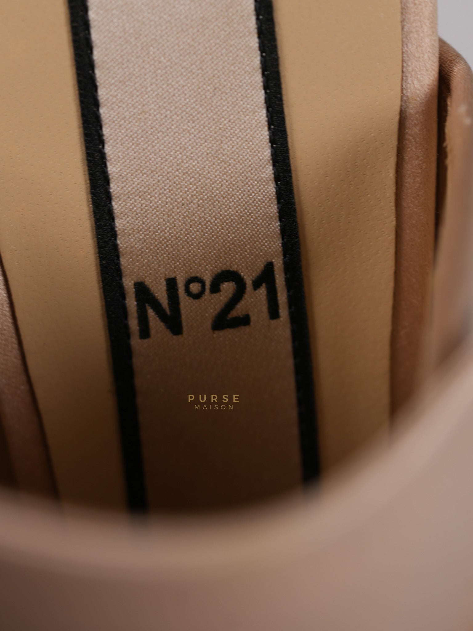 Ronny Pleated Crystal Heels in Cipria Size 35 EU (22 cm) | Purse Maison Luxury Bags Shop