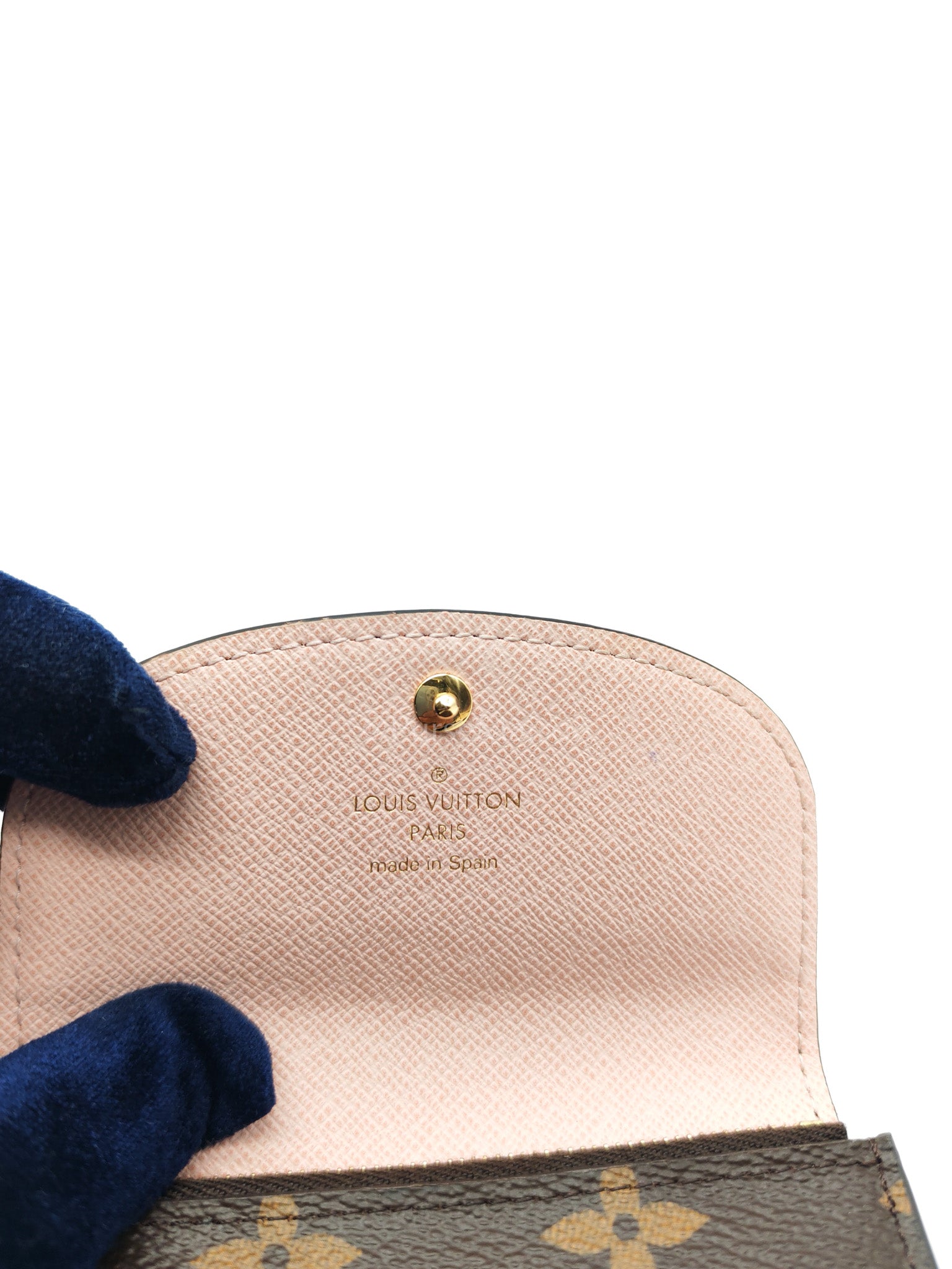 Rosalie in Monogram Canvas with Rose Ballerine interior Wallet | Purse Maison Luxury Bags Shop