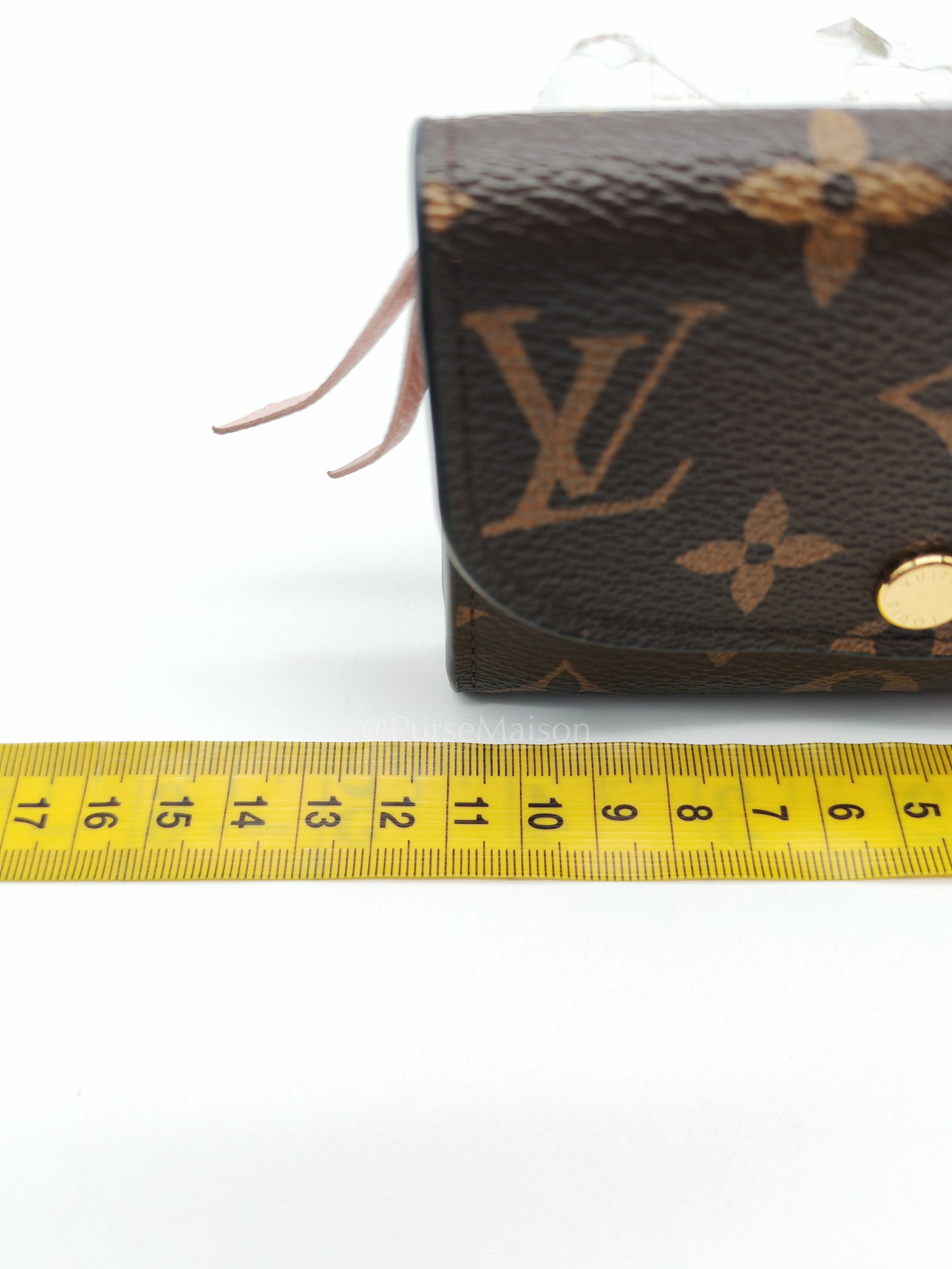 Rosalie in Monogram Canvas with Rose Ballerine interior Wallet | Purse Maison Luxury Bags Shop