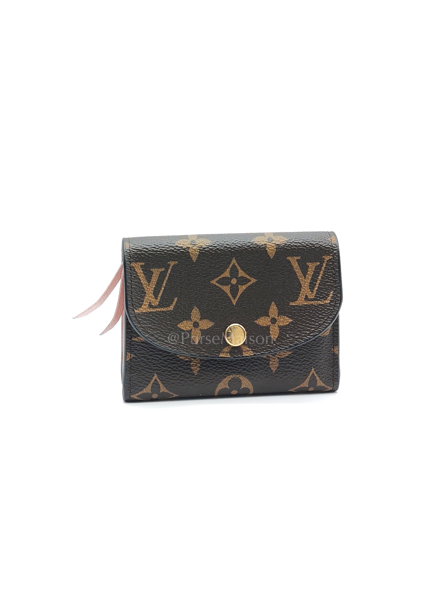 Rosalie in Monogram Canvas with Rose Ballerine interior Wallet | Purse Maison Luxury Bags Shop