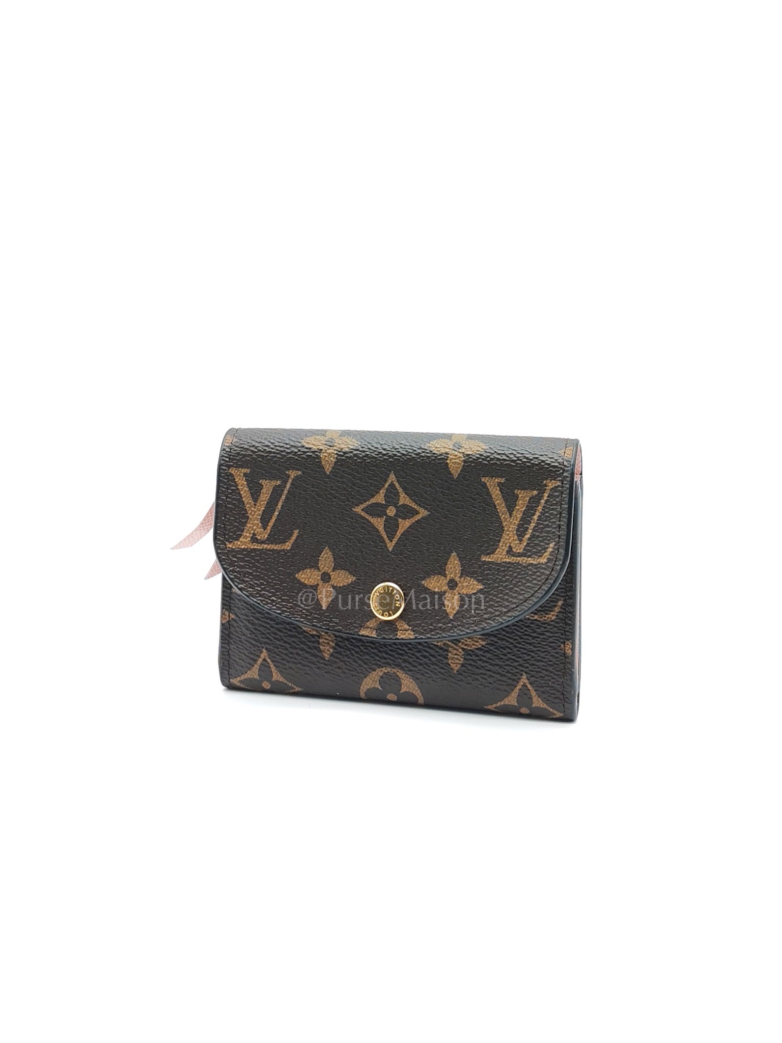 Rosalie in Monogram Canvas with Rose Ballerine interior Wallet | Purse Maison Luxury Bags Shop