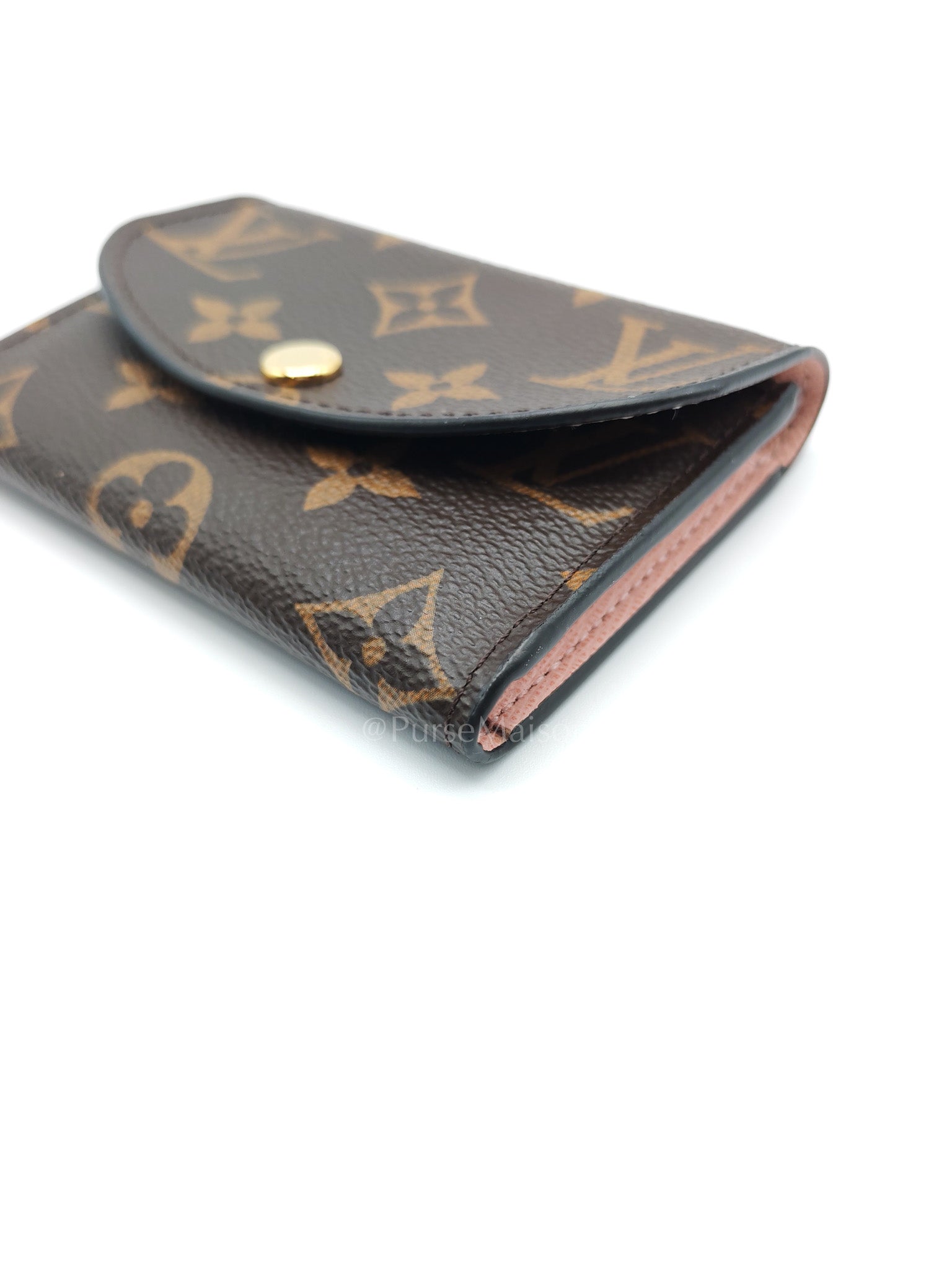 Rosalie in Monogram Canvas with Rose Ballerine interior Wallet | Purse Maison Luxury Bags Shop
