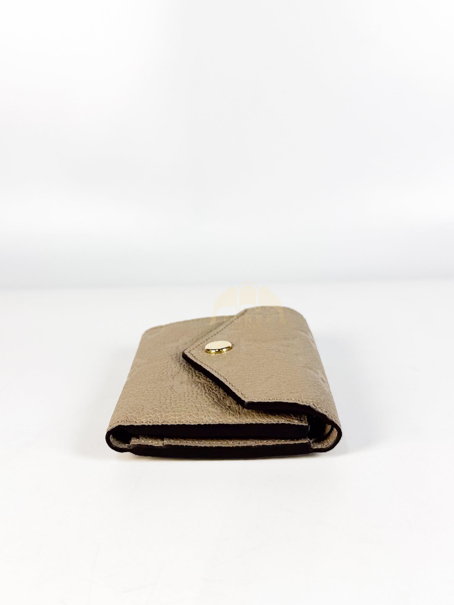 Rosalie Wallet in Tourterelle Monogram Empreinte Leather (Microchip) | Purse Maison Luxury Bags Shop