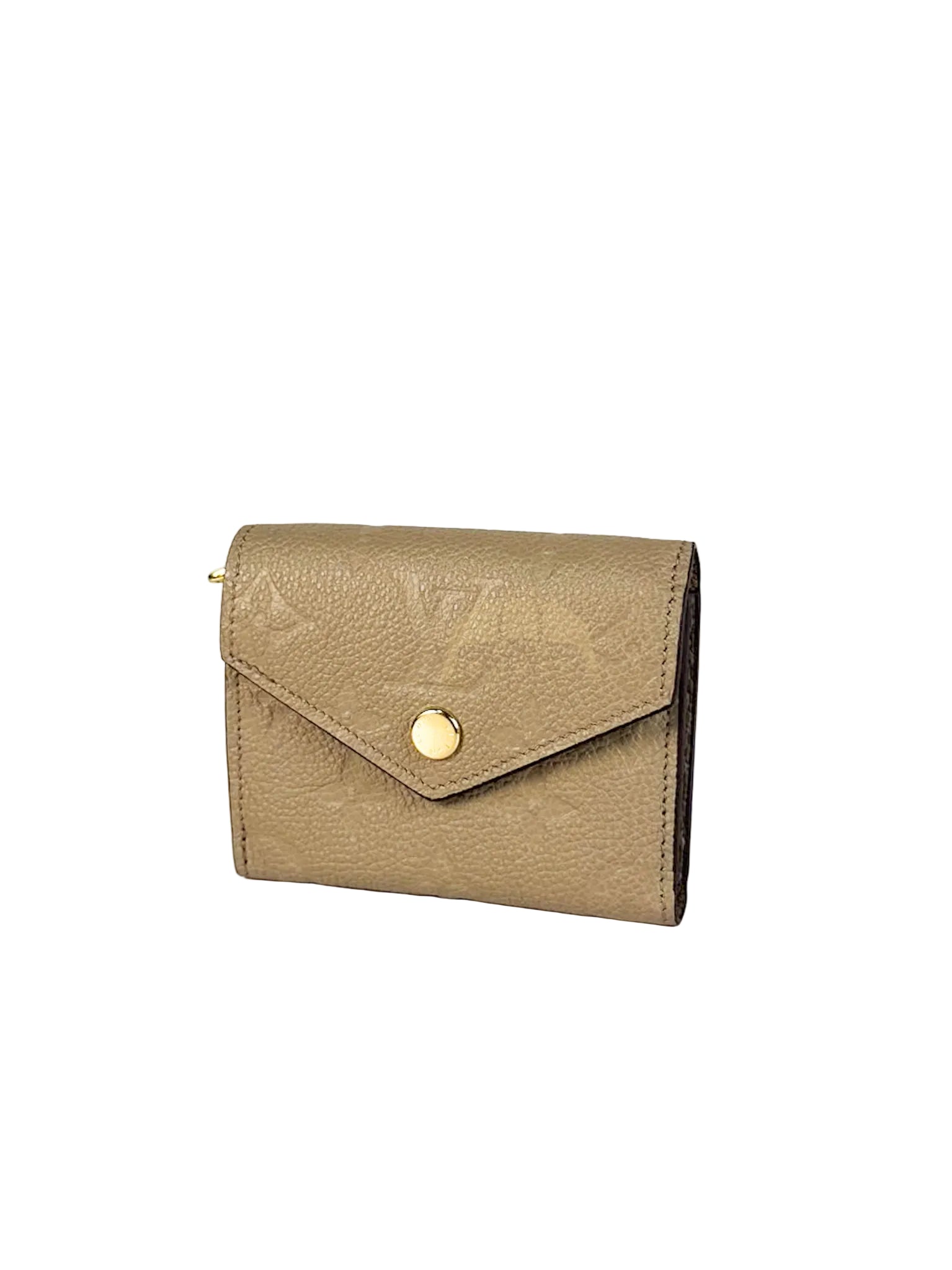 Rosalie Wallet in Tourterelle Monogram Empreinte Leather (Microchip) | Purse Maison Luxury Bags Shop