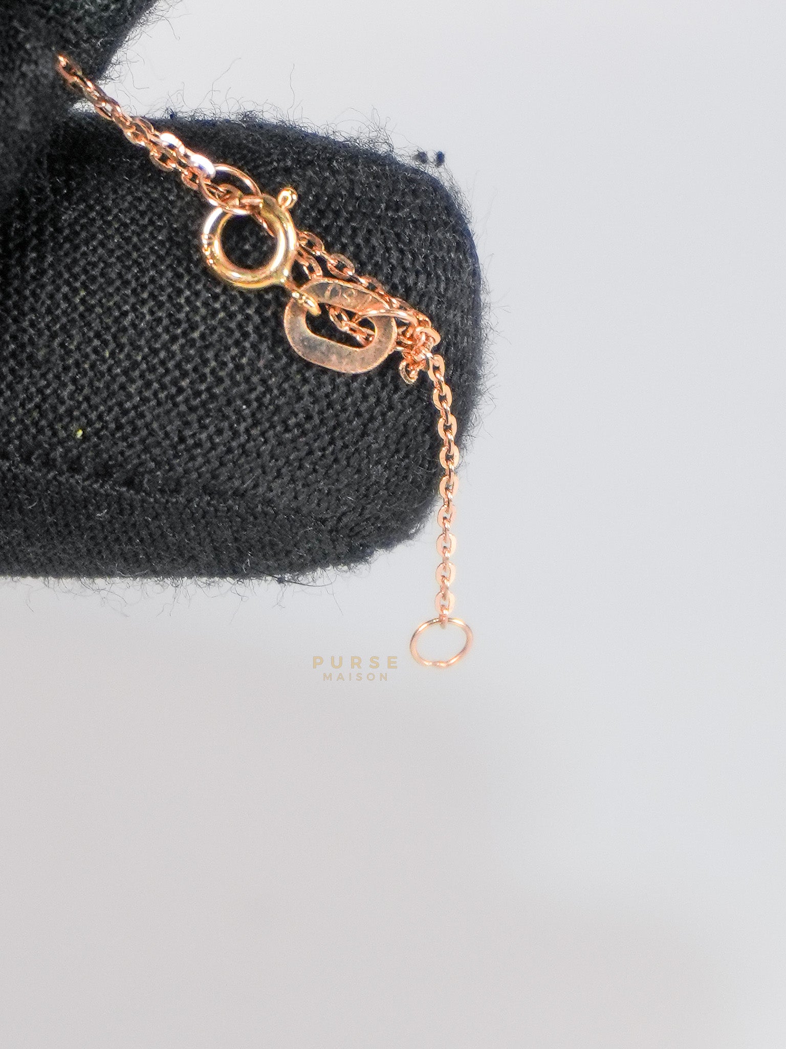 Rose Gold /18kt (750) 0.22 Carat Natural Diamond Pendant Necklace 1.53 grams | Purse Maison Luxury Bags Shop