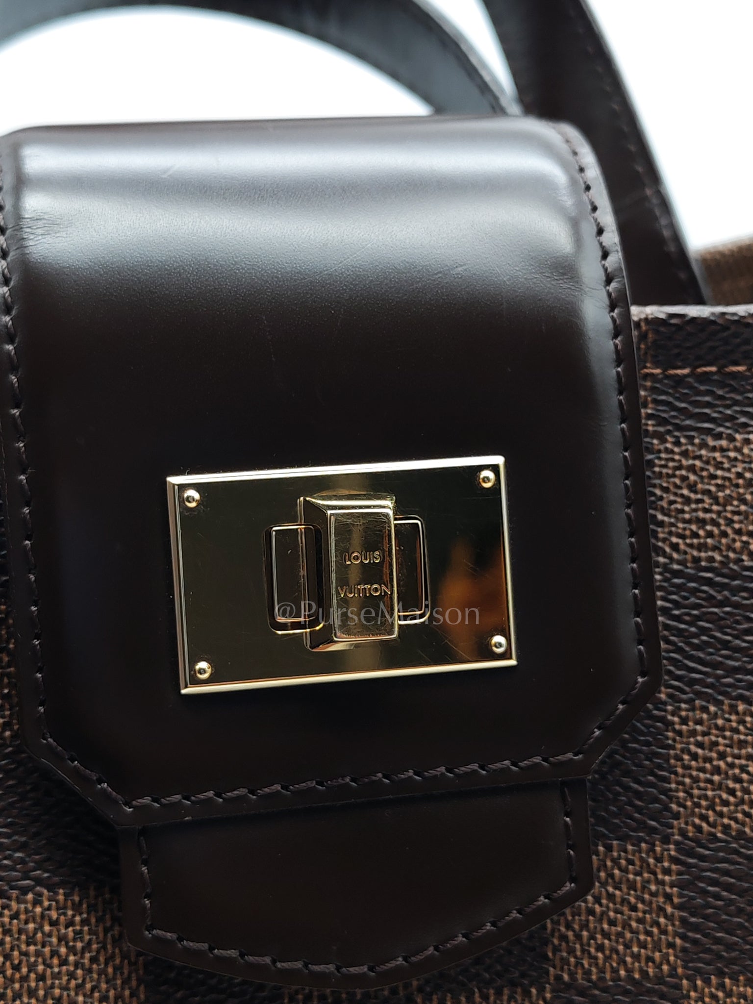 Roseberry Cabas in Damier Ebene Canvas Shoulder Bag (Date Code: AR1122) | Purse Maison Luxury Bags Shop