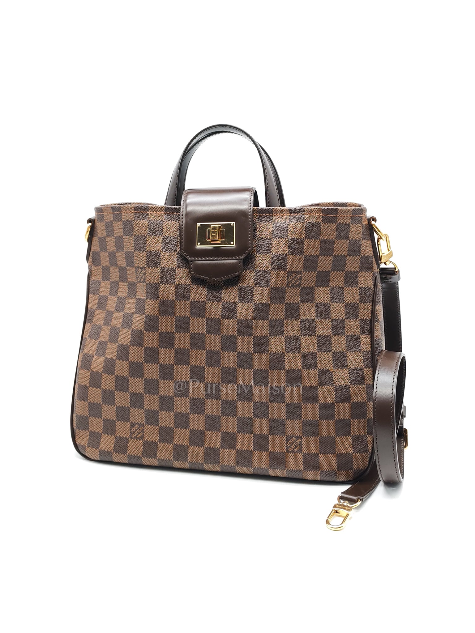 Roseberry Cabas in Damier Ebene Canvas Shoulder Bag (Date Code: AR1122) | Purse Maison Luxury Bags Shop