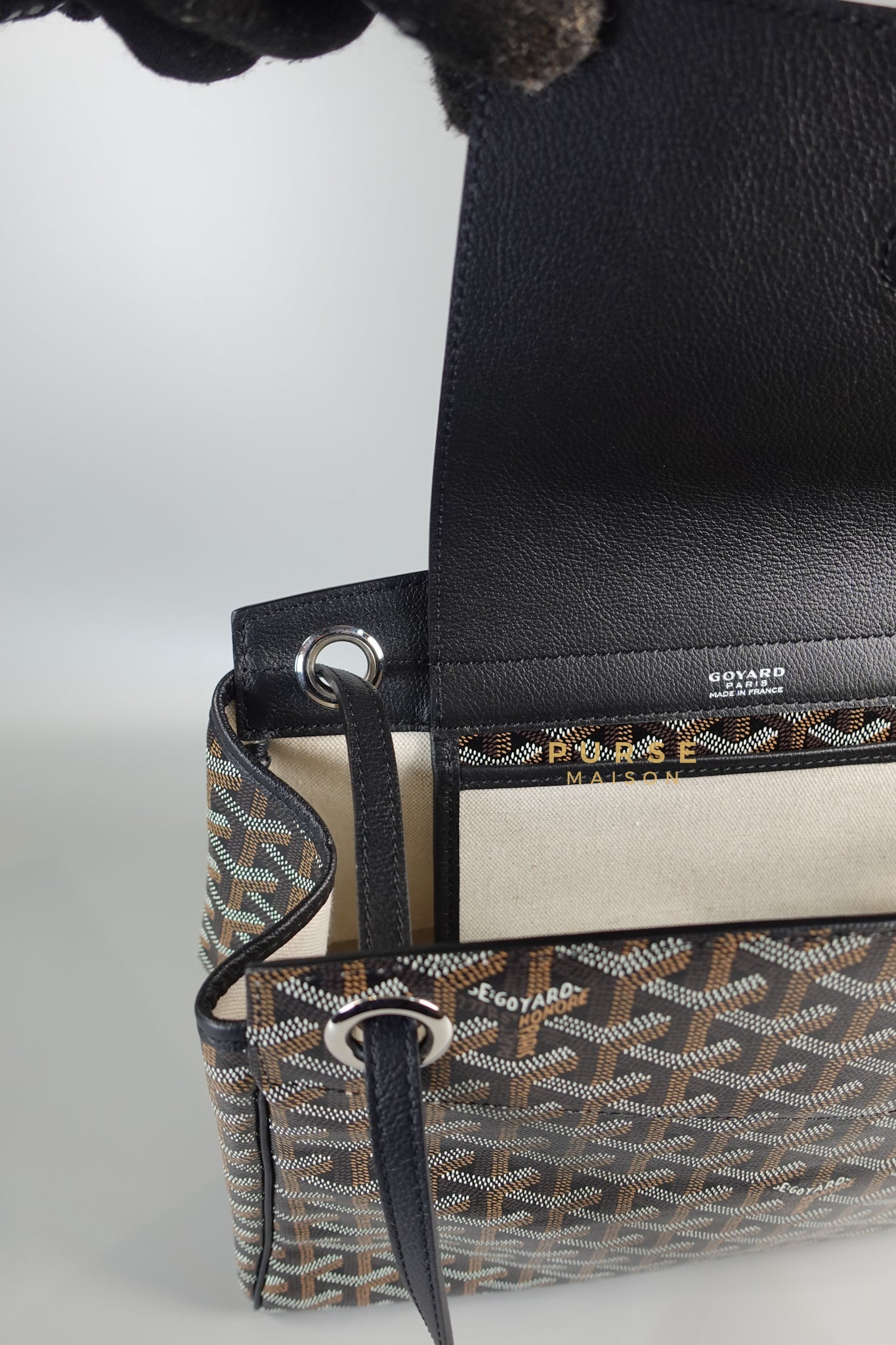 Rouette PM Bag Black (Noir) | Purse Maison Luxury Bags Shop