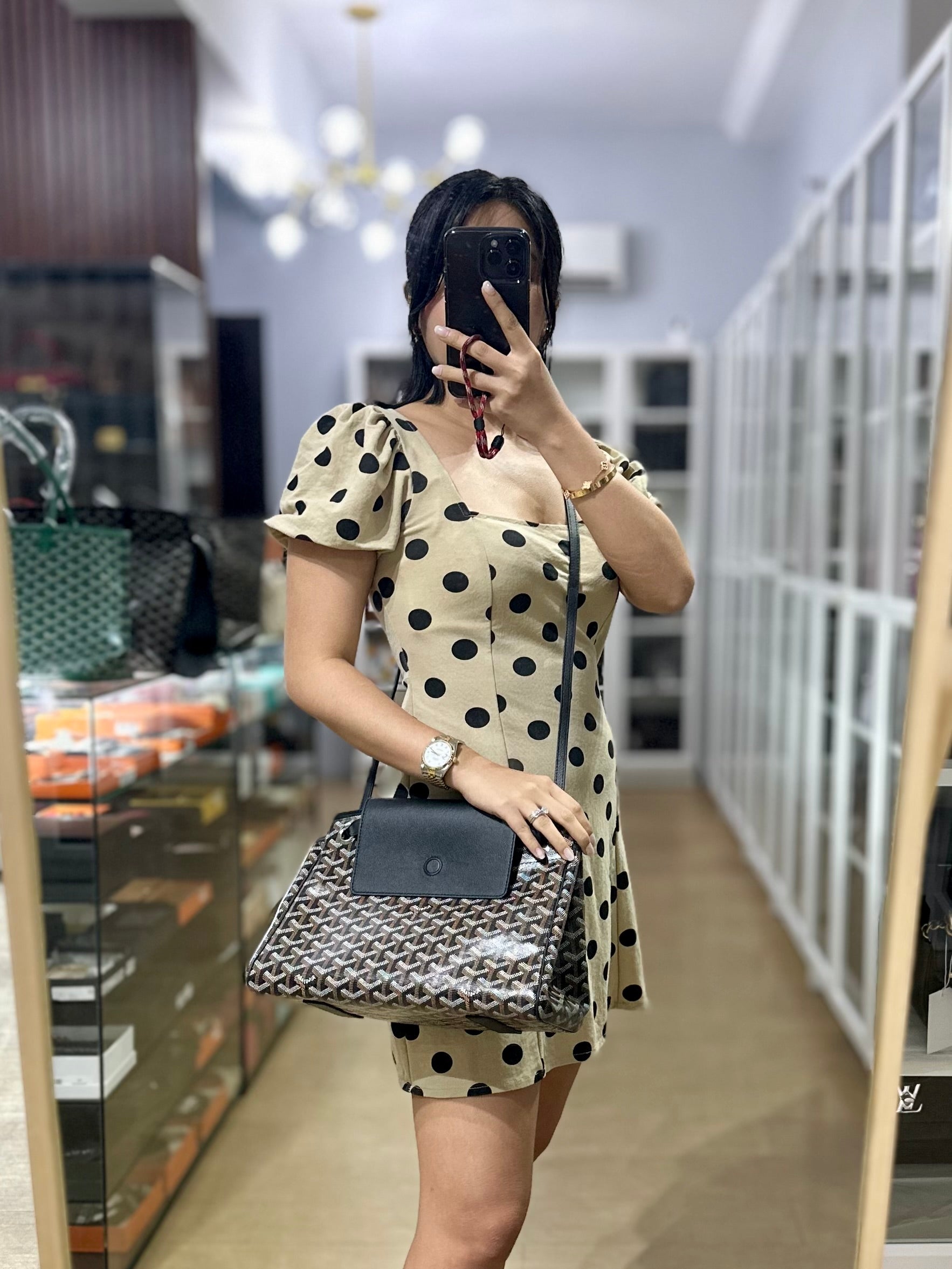 Rouette PM Bag Black (Noir) | Purse Maison Luxury Bags Shop