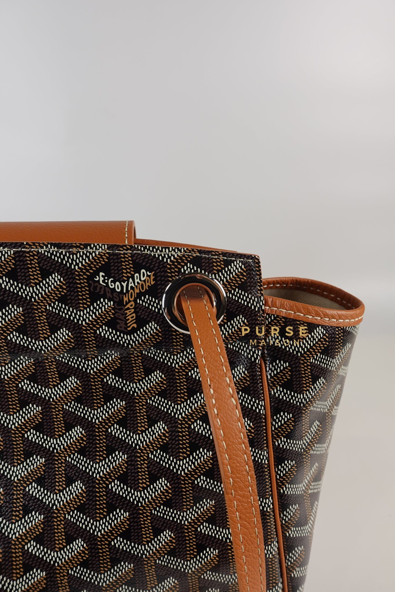 Rouette PM Bag Black/Tan (Noir et Naturel) | Purse Maison Luxury Bags Shop