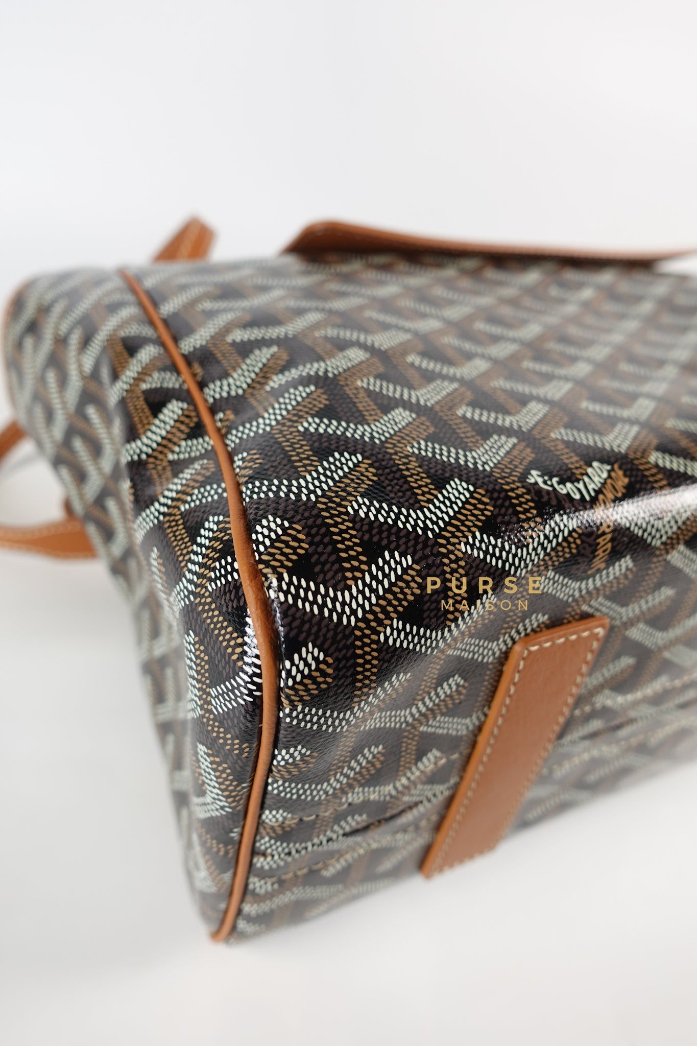 Rouette PM Bag Black/Tan (Noir et Naturel) | Purse Maison Luxury Bags Shop