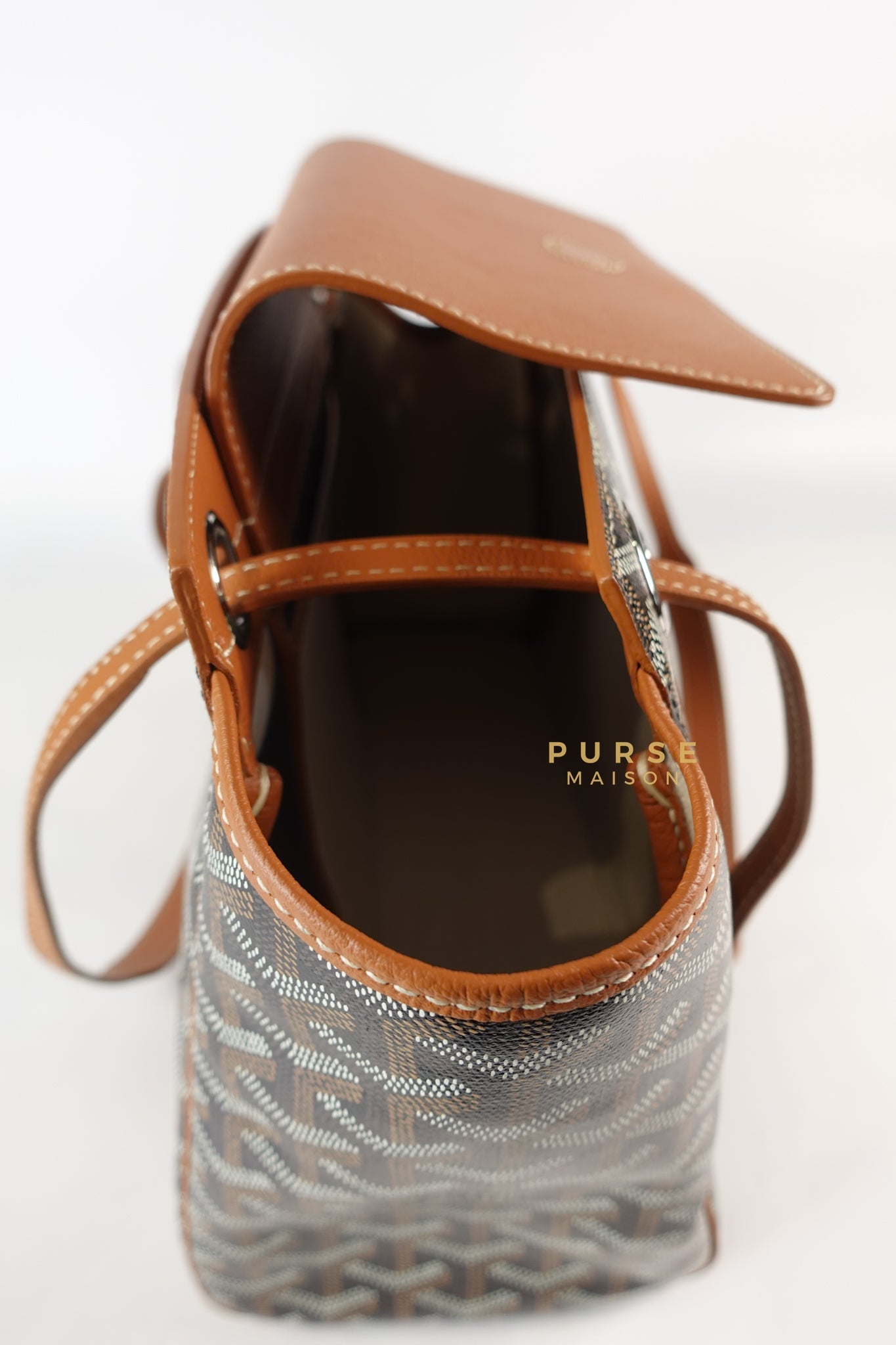 Rouette PM Bag Black/Tan (Noir et Naturel) | Purse Maison Luxury Bags Shop
