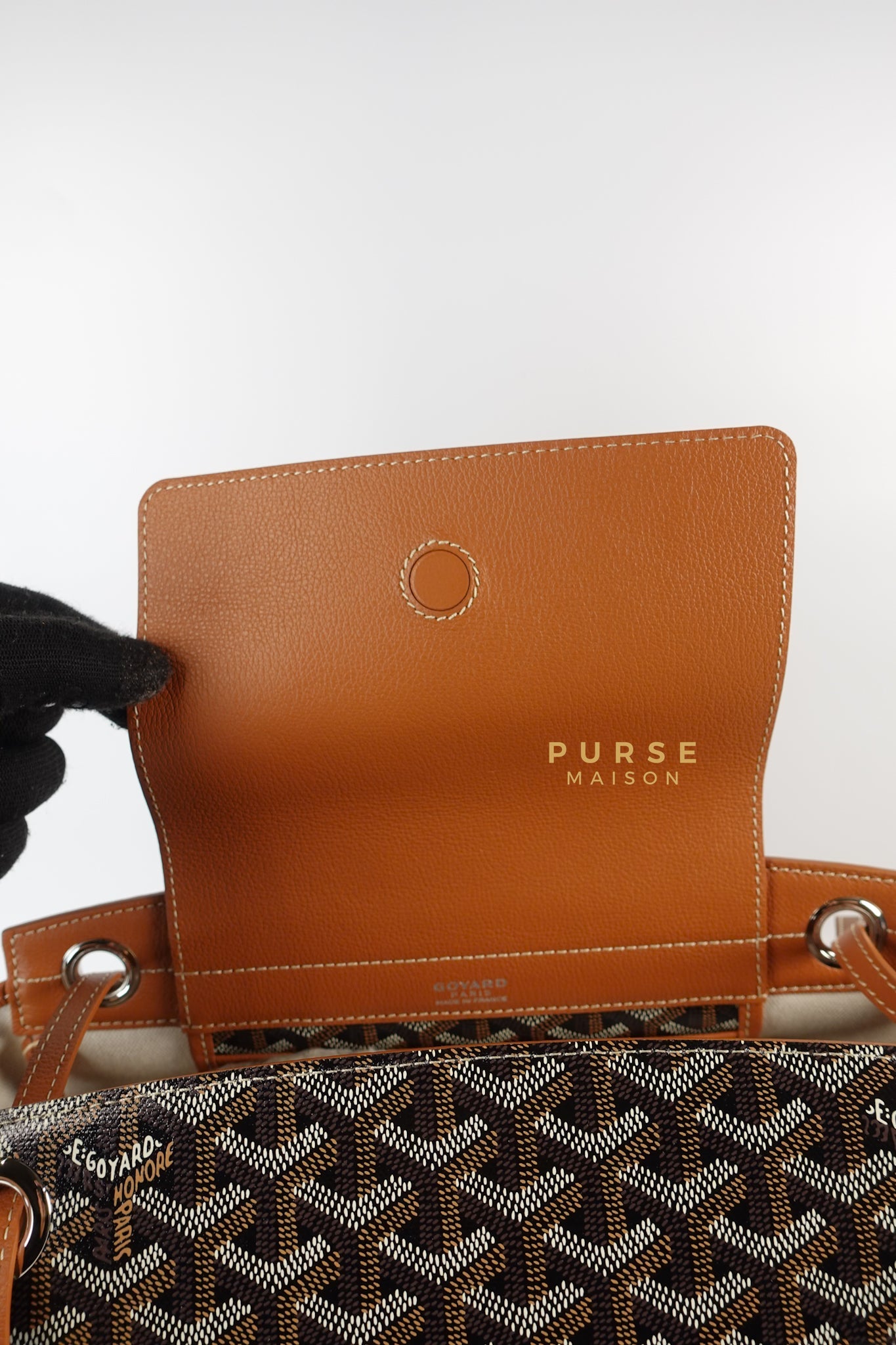 Rouette PM Bag Black/Tan (Noir et Naturel) | Purse Maison Luxury Bags Shop