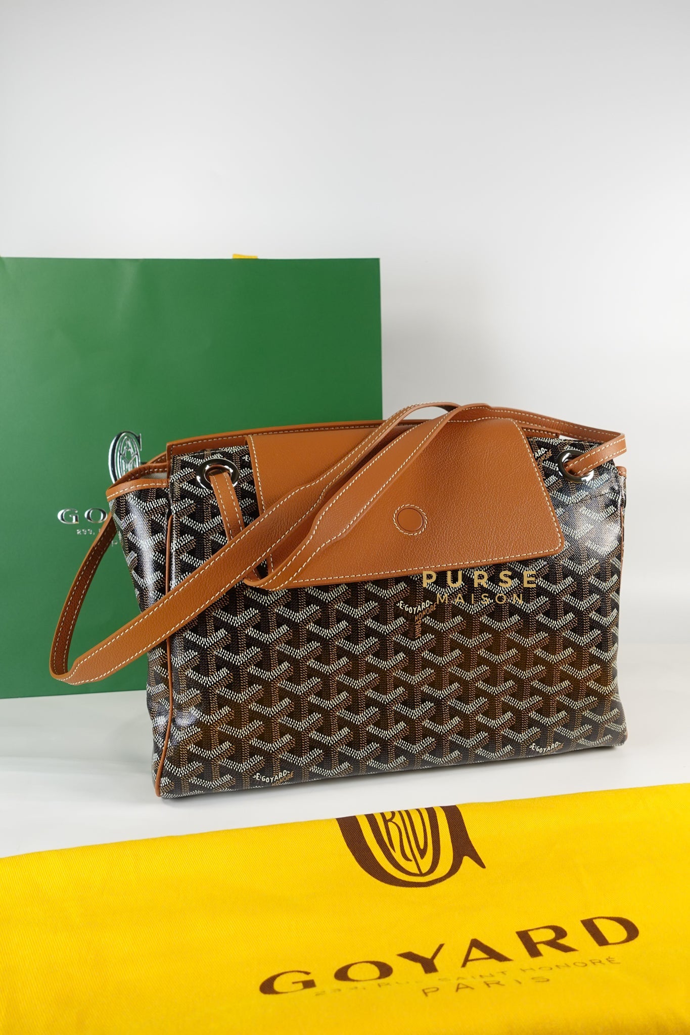 Rouette PM Bag Black/Tan (Noir et Naturel) | Purse Maison Luxury Bags Shop