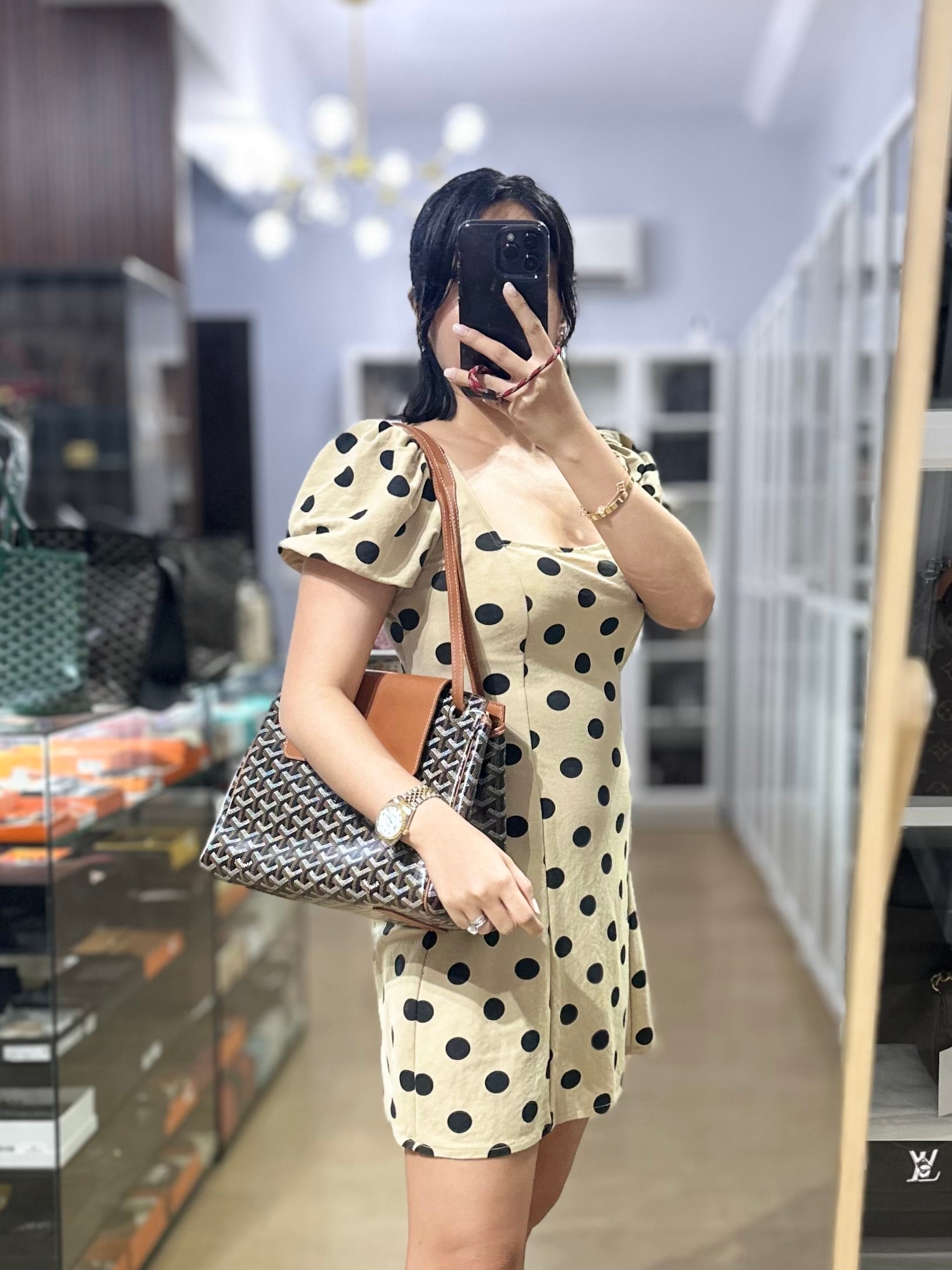 Rouette PM Bag Black/Tan (Noir et Naturel) | Purse Maison Luxury Bags Shop
