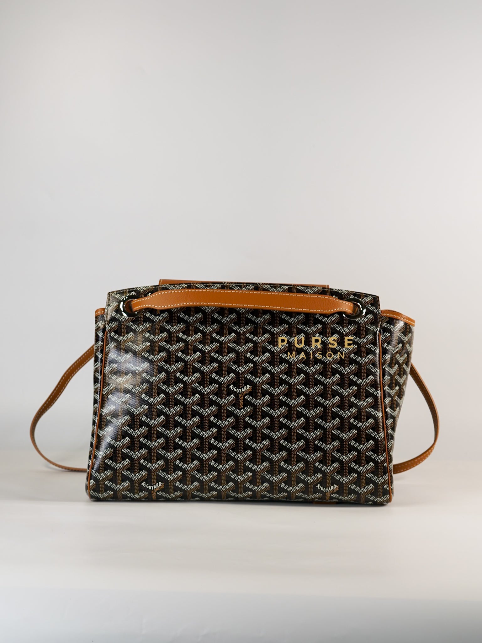 Rouette PM Bag Black/Tan (Noir et Naturel) | Purse Maison Luxury Bags Shop