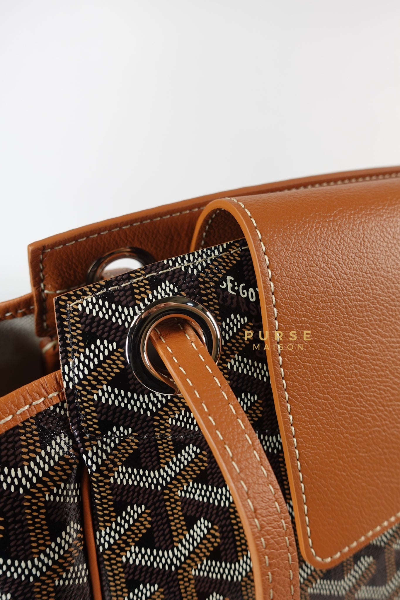 Rouette PM Bag Black/Tan (Noir et Naturel) | Purse Maison Luxury Bags Shop