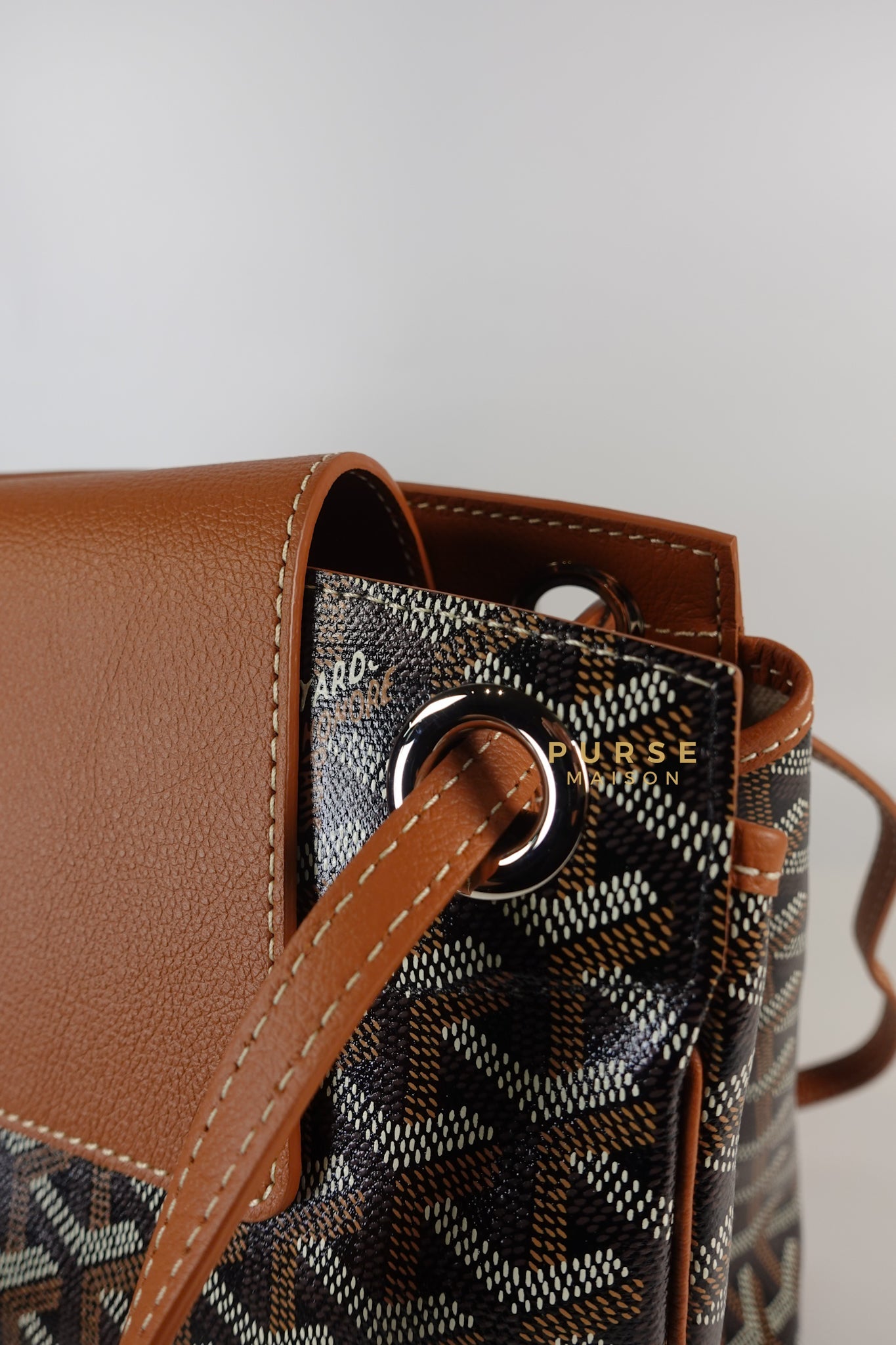 Rouette PM Bag Black/Tan (Noir et Naturel) | Purse Maison Luxury Bags Shop