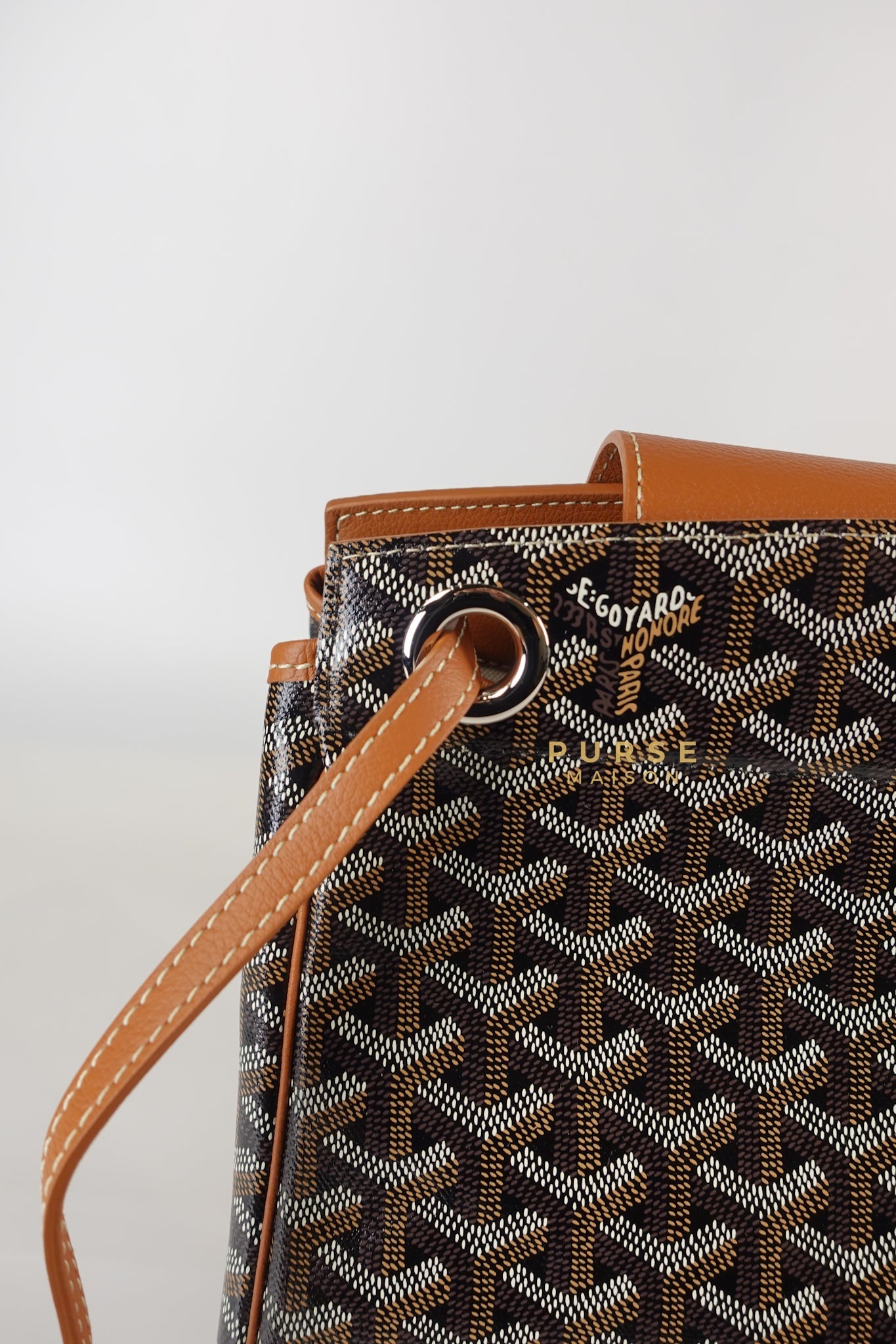 Rouette PM Bag Black/Tan (Noir et Naturel) | Purse Maison Luxury Bags Shop