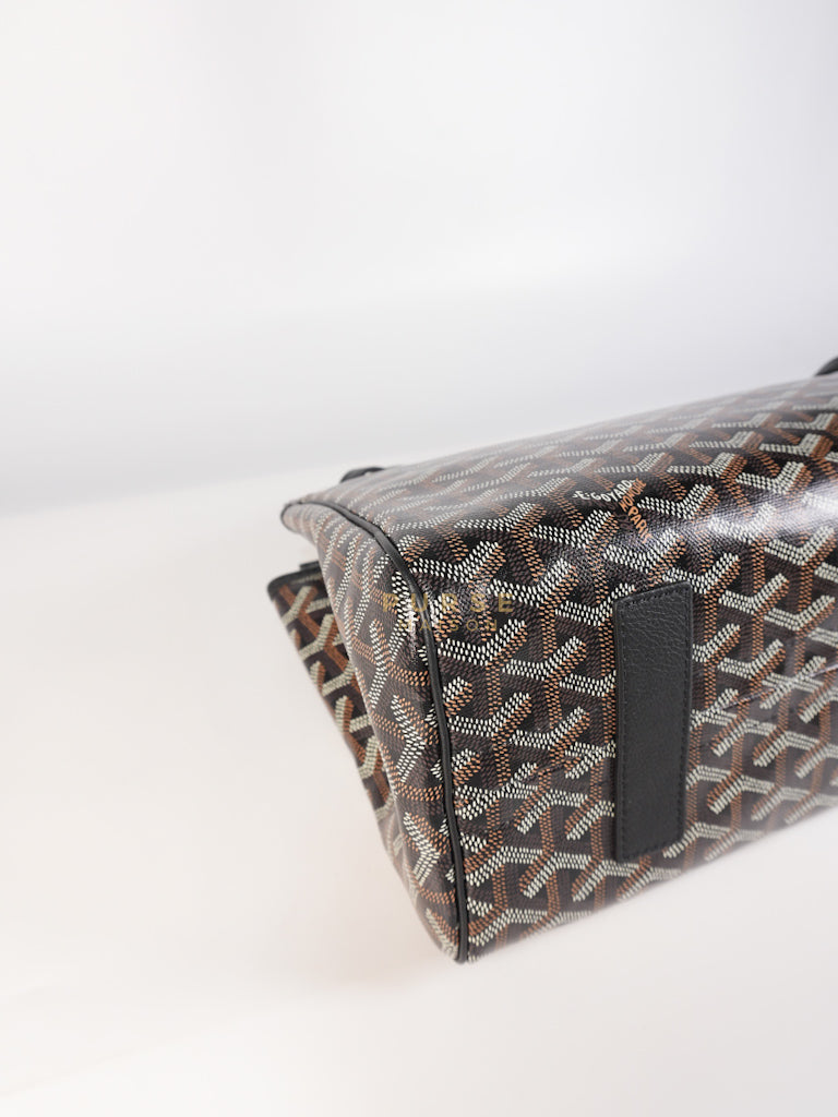 Rouette PM Bag in Black Goyardine Canvas | Purse Maison Luxury Bags Shop