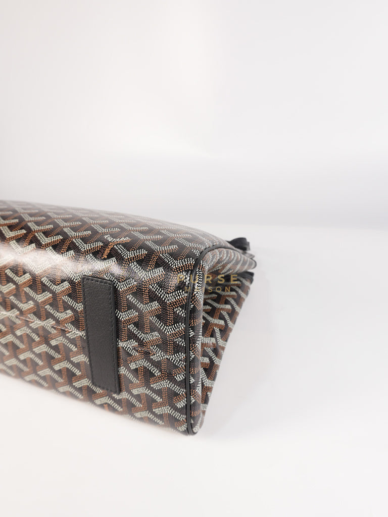 Rouette PM Bag in Black Goyardine Canvas | Purse Maison Luxury Bags Shop