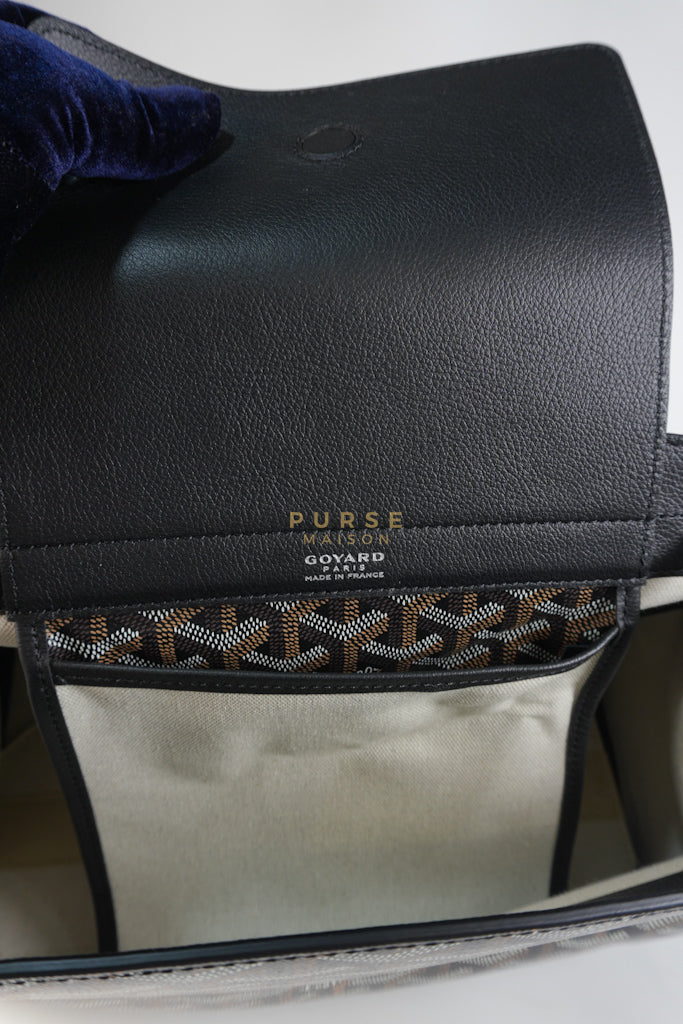 Rouette PM Bag in Black Goyardine Canvas | Purse Maison Luxury Bags Shop