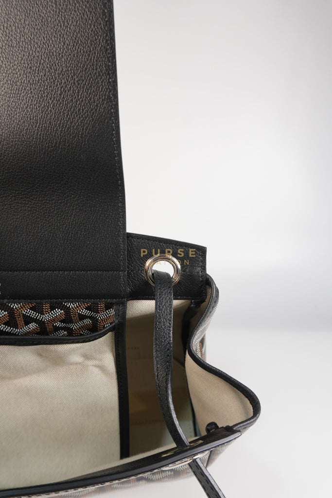 Rouette PM Bag in Black Goyardine Canvas | Purse Maison Luxury Bags Shop