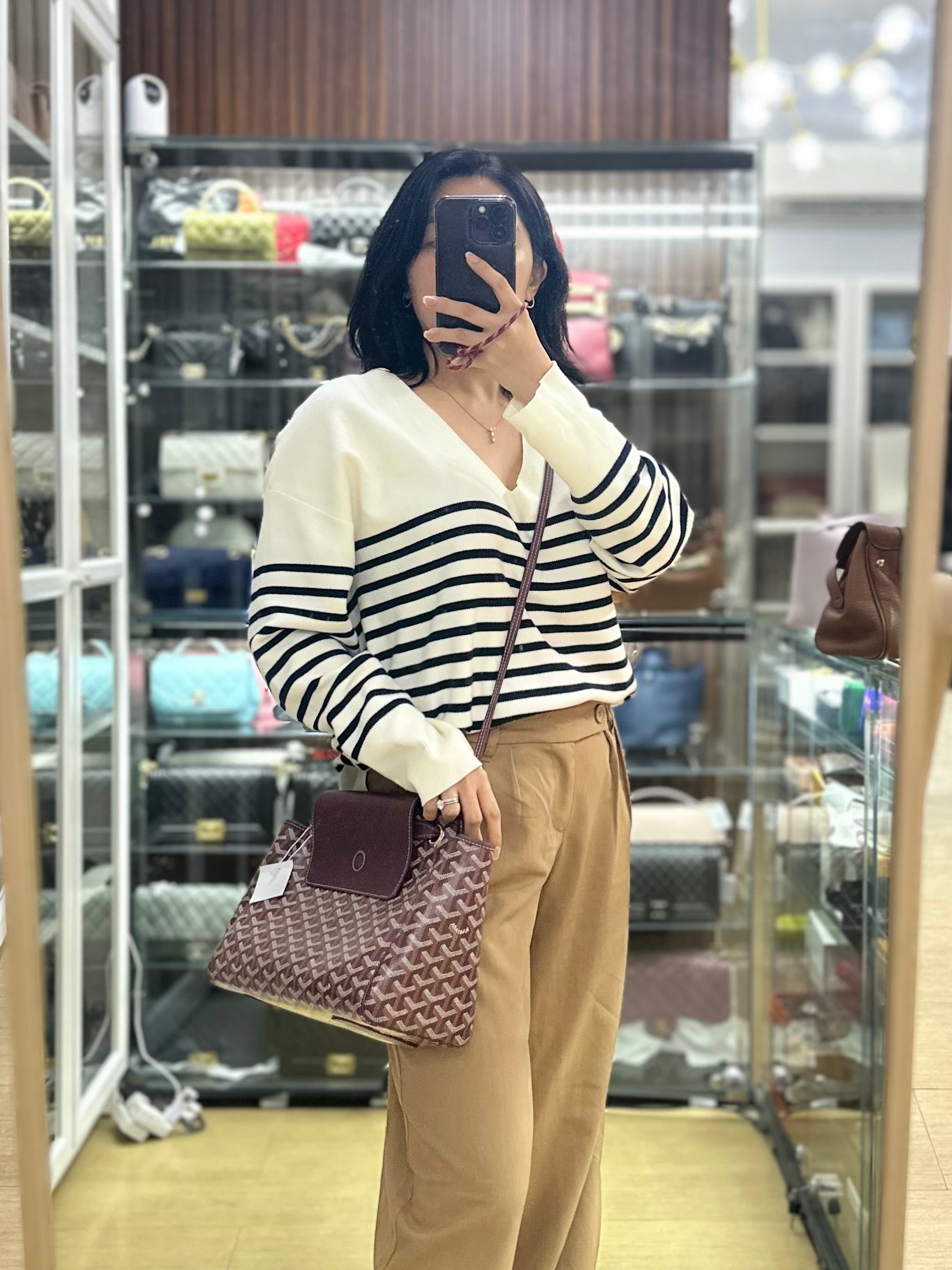 Rouette PM Bordeaux (Maroon) Bag | Purse Maison Luxury Bags Shop