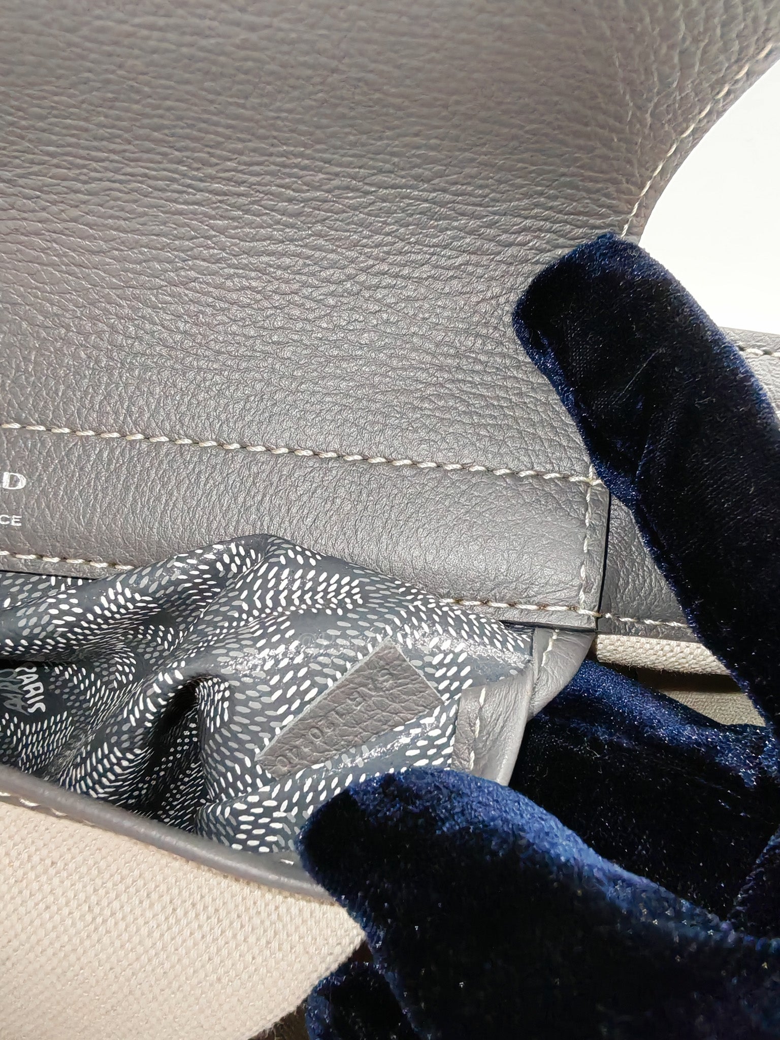 Rouette PM Gray in Goyardine Canvas Tote Bag | Purse Maison Luxury Bags Shop