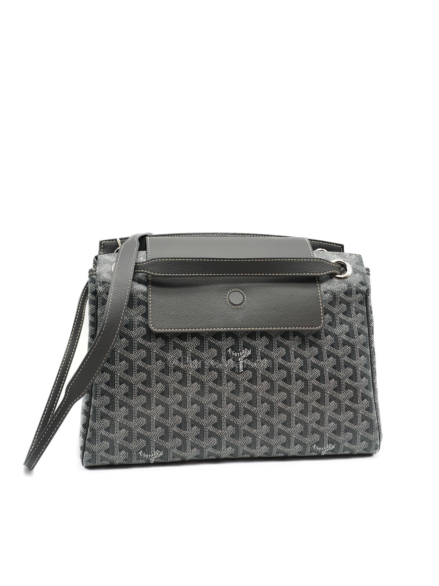 Rouette PM Gray in Goyardine Canvas Tote Bag | Purse Maison Luxury Bags Shop