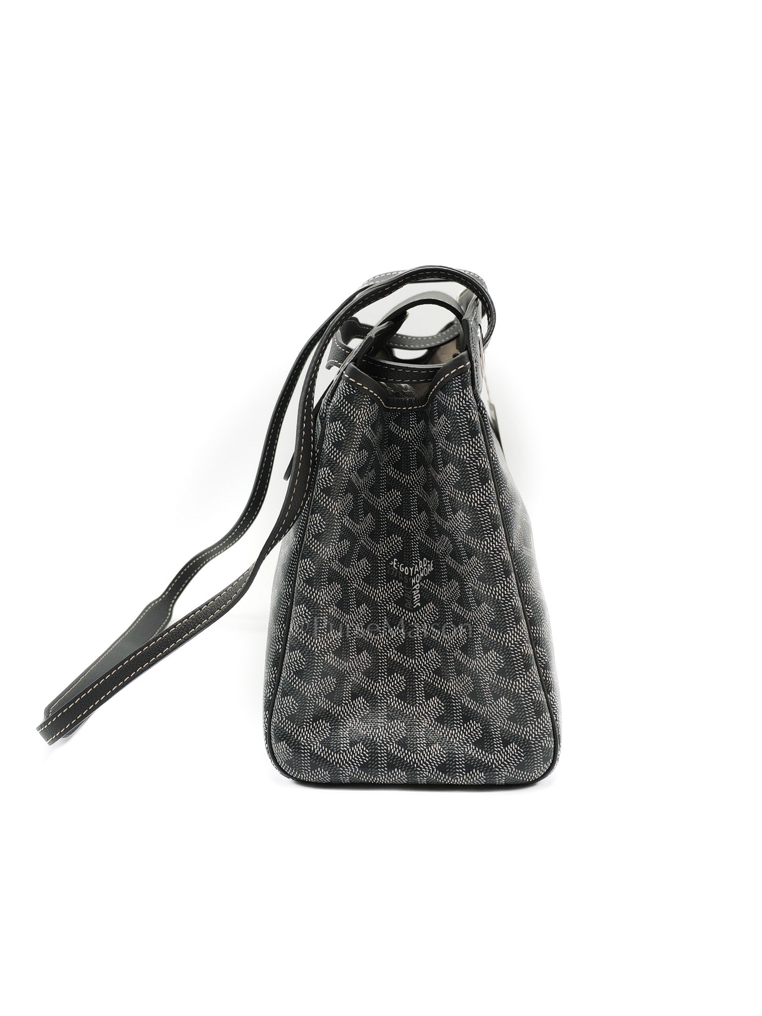 Rouette PM Gray in Goyardine Canvas Tote Bag | Purse Maison Luxury Bags Shop