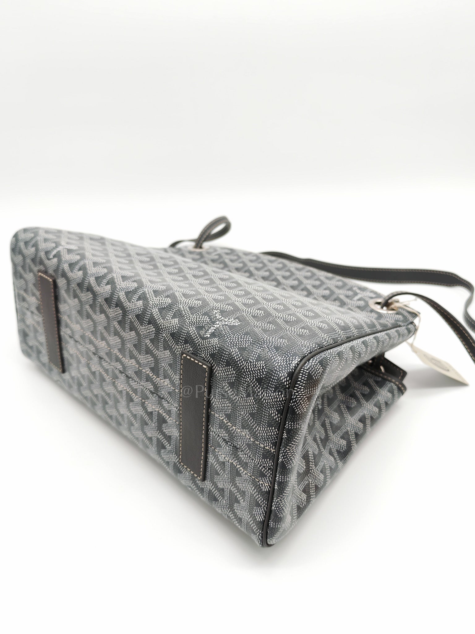 Rouette PM Gray in Goyardine Canvas Tote Bag | Purse Maison Luxury Bags Shop