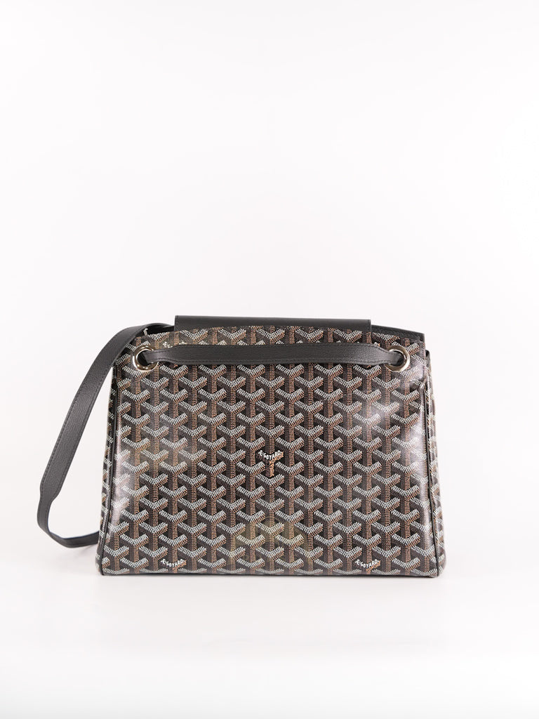 Rouette PM in Black Goyardine Canvas Tote Bag | Purse Maison Luxury Bags Shop