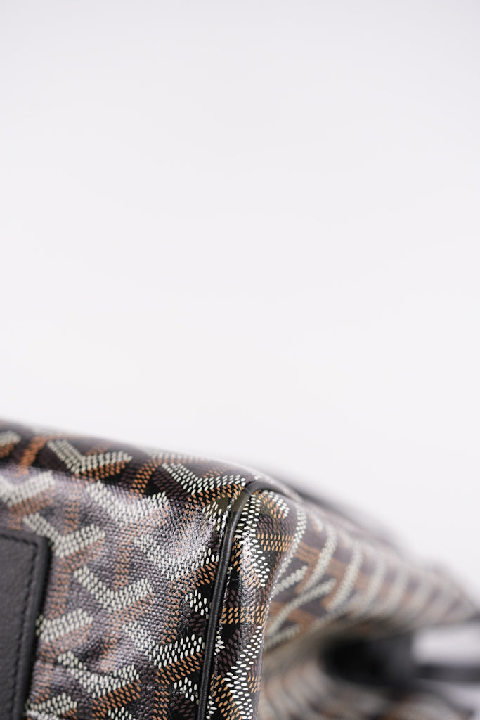 Rouette PM in Black Goyardine Canvas Tote Bag | Purse Maison Luxury Bags Shop