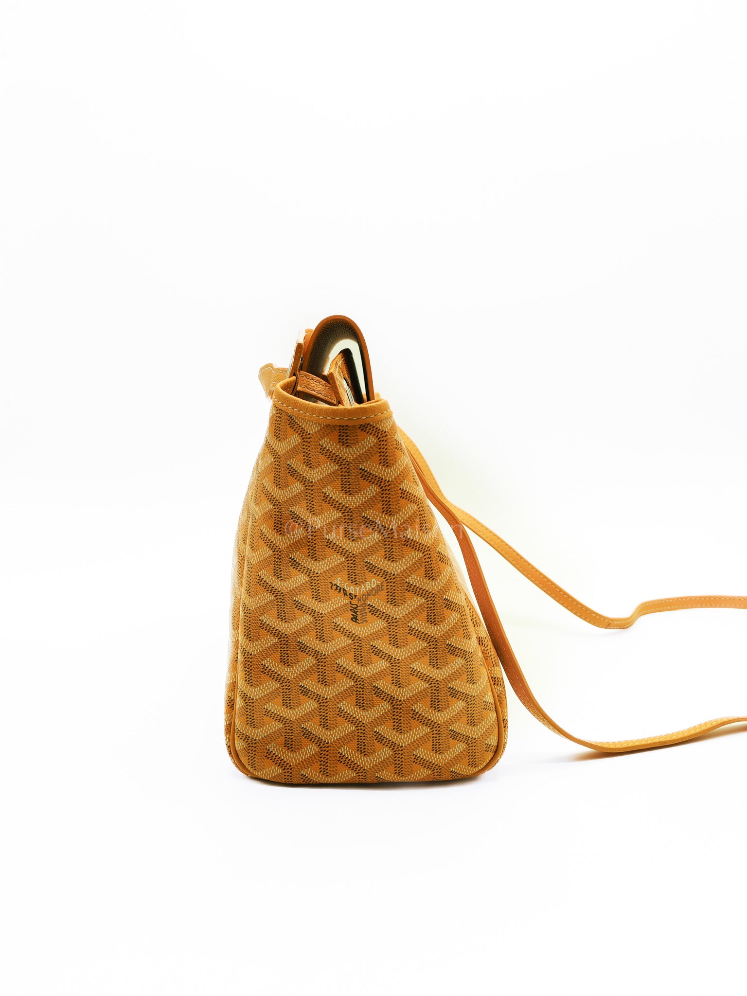 Rouette PM Jaune in Goyardine Canvas Tote Bag | Purse Maison Luxury Bags Shop